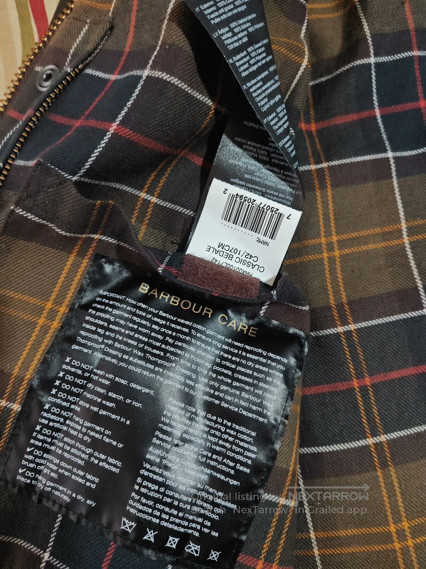Barbour Barbour Classic Bedale Waxed Jacket. Size US XS / EU 42 / 0 - 5 Thumbnail