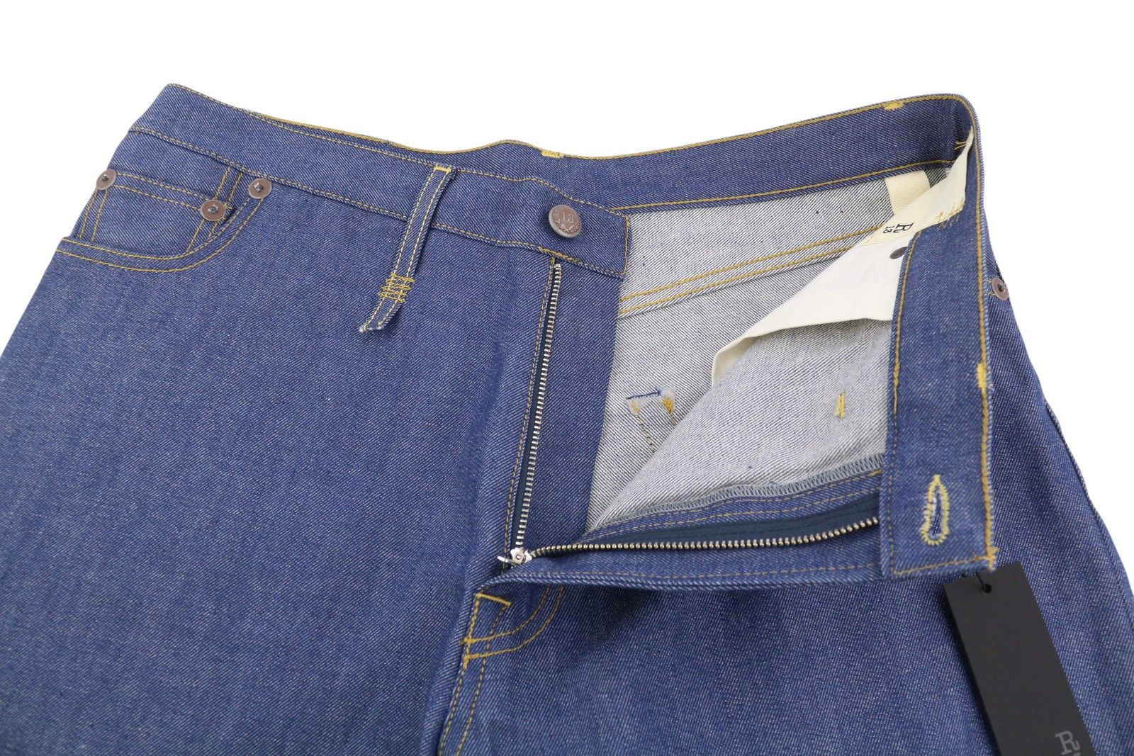 R13 DAMON PLEATED W34 Lennon Blue Rigid Denim 88191 Size 34" / US 12 / IT 48 - 4 Thumbnail