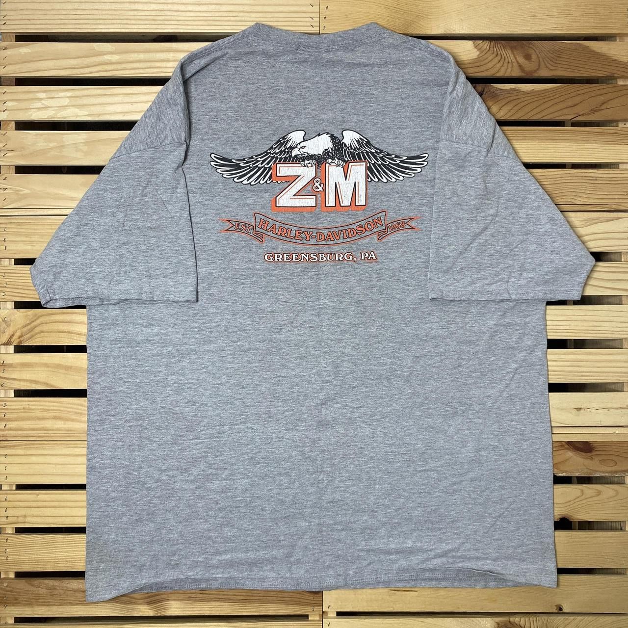 Harley Davidson Harley Davidson PA 2015 Gray Skull Biker Tee Size 2XL Size US XXL / EU 58 / 5 - 2 Thumbnail