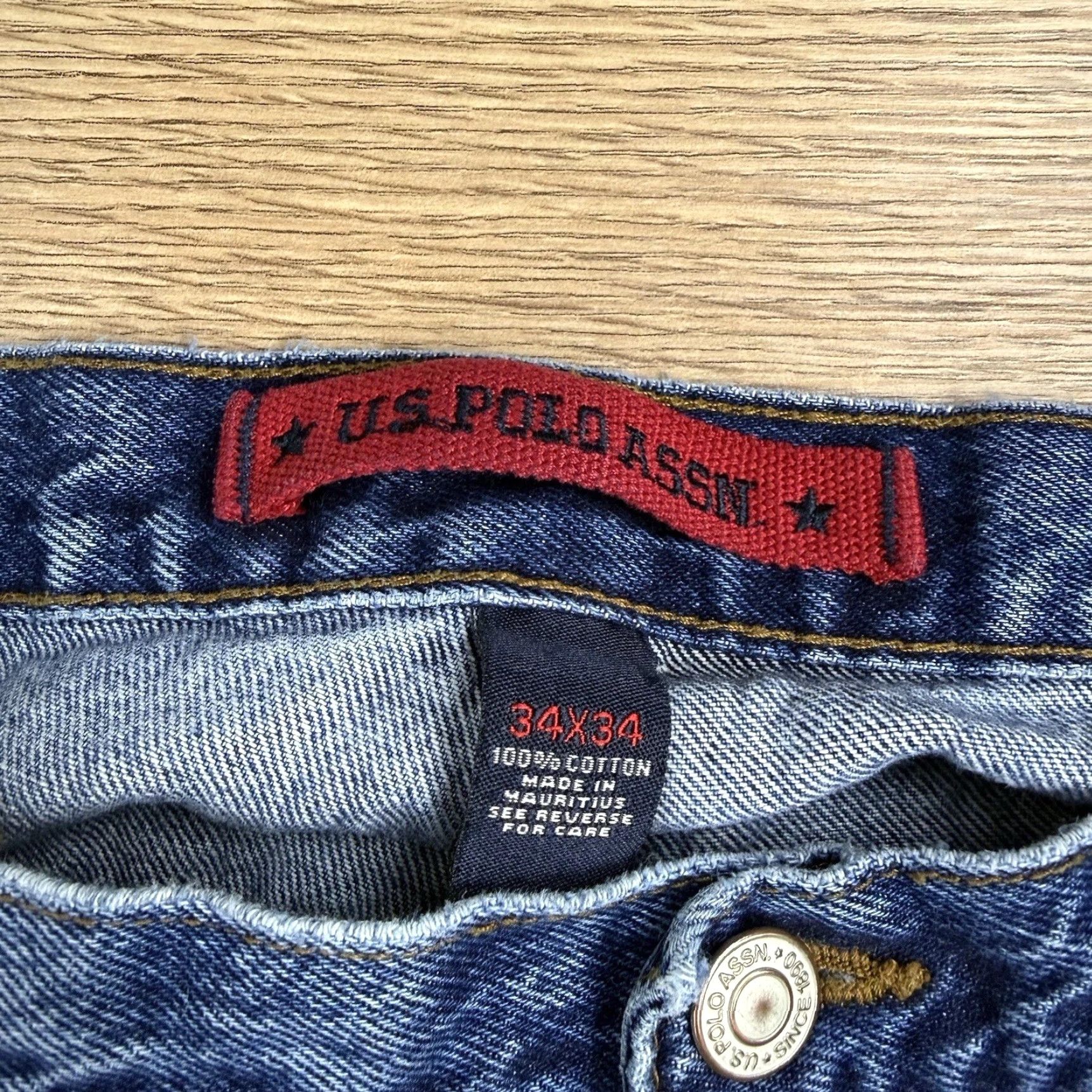 U.S. Polo Assn. U.S. Polo Assn. Jeans Mens 34x34 Blue Relaxed Straight Denim Distressed Jeans Style Straight Mens 34 Blue Size US S / EU 44-46 / 1 - 2 Thumbnail