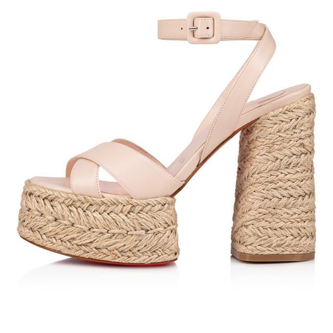 Christian Louboutin o1s1wg110924 Heeled Sandals in Beige Size US 6 / IT 36 - 1 Thumbnail