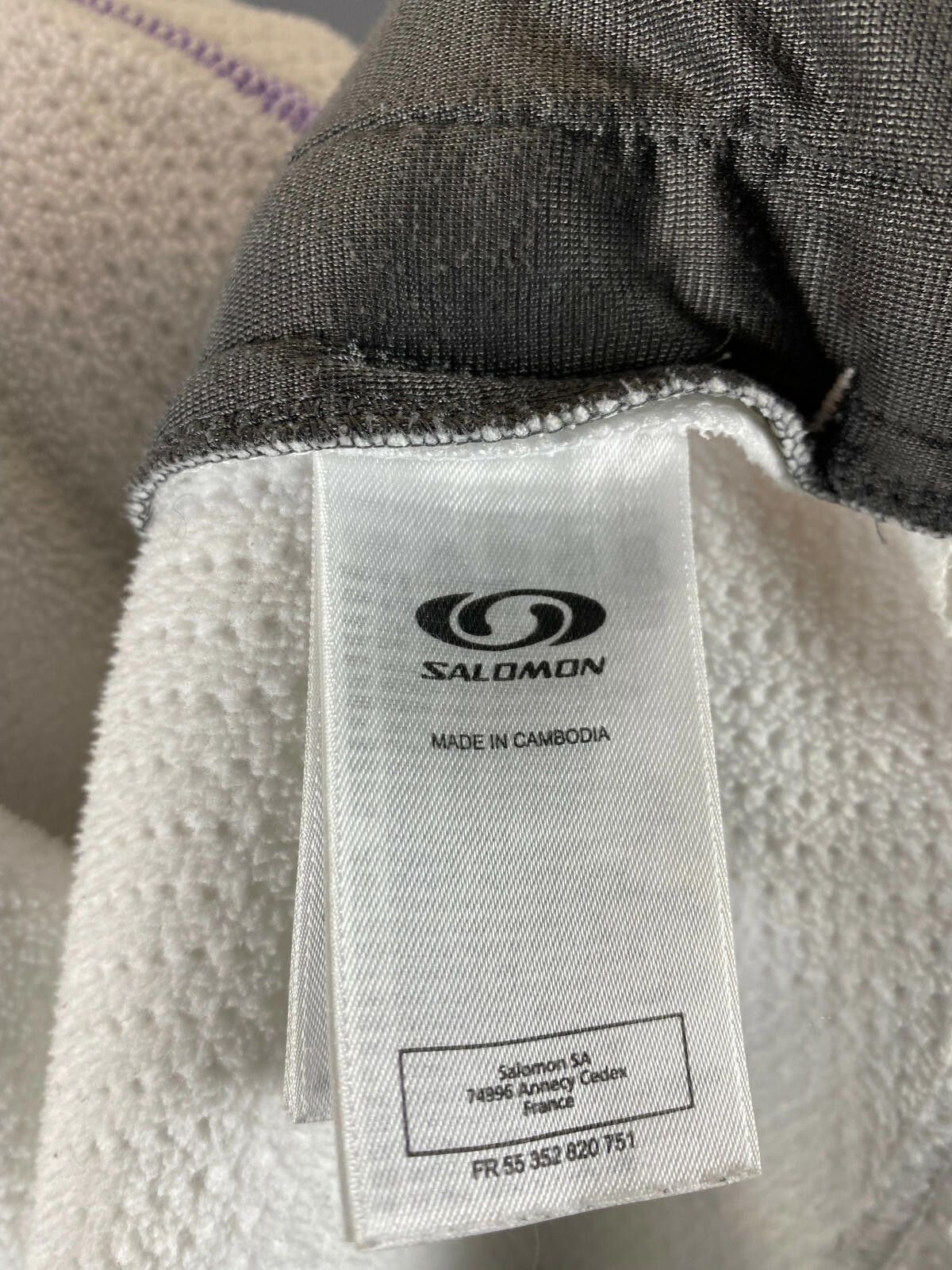 Salomon Salomon White Full Zip Long Sleeve Ski Fleece Sweater Size M Size M / US 6-8 / IT 42-44 - 10 Thumbnail