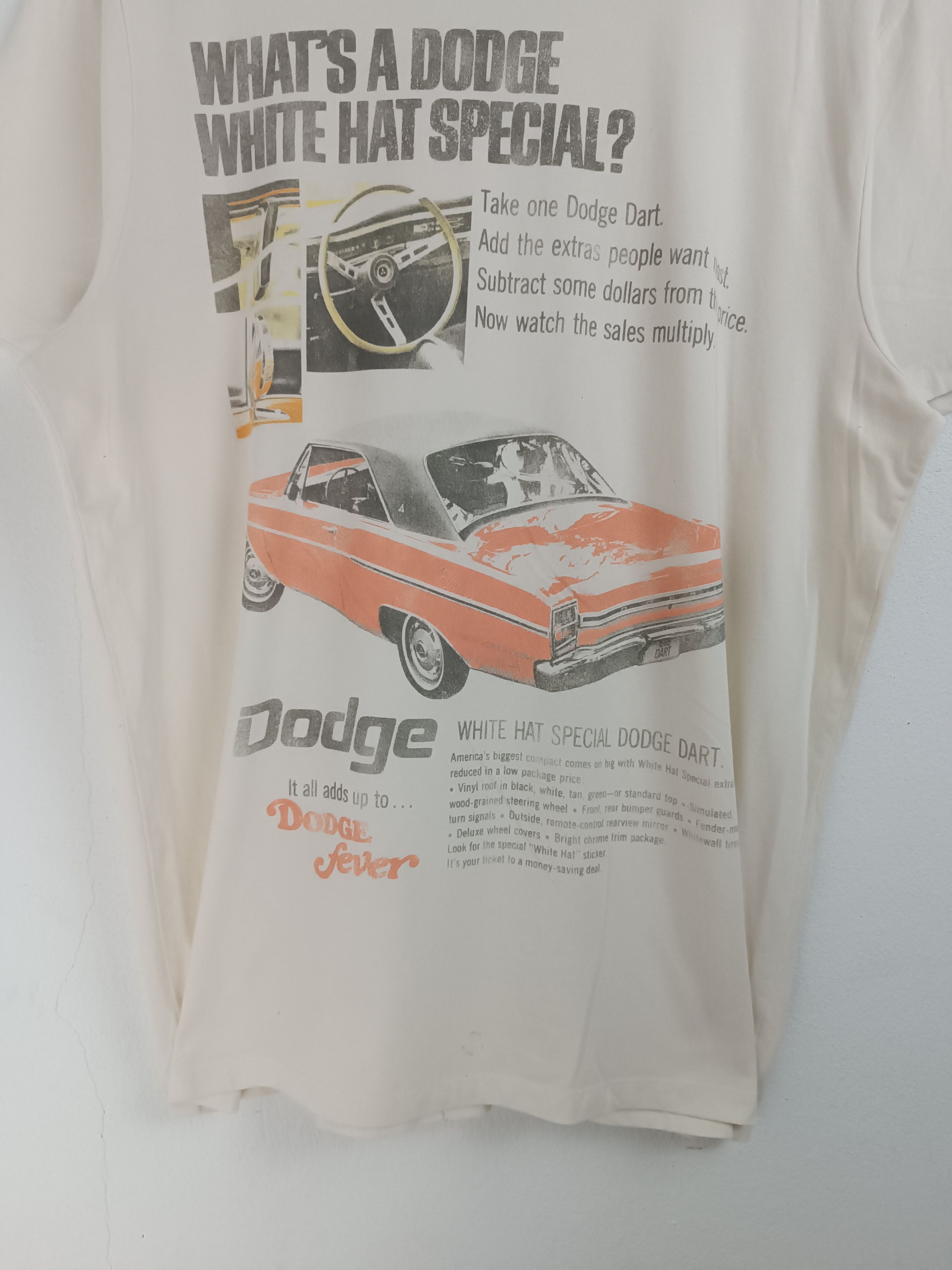 Vintage VINTAGE DODGE WHITE HAT 80'S CAR AUTO mustang jaguar hellcat Size US L / EU 52-54 / 3 - 7 Thumbnail
