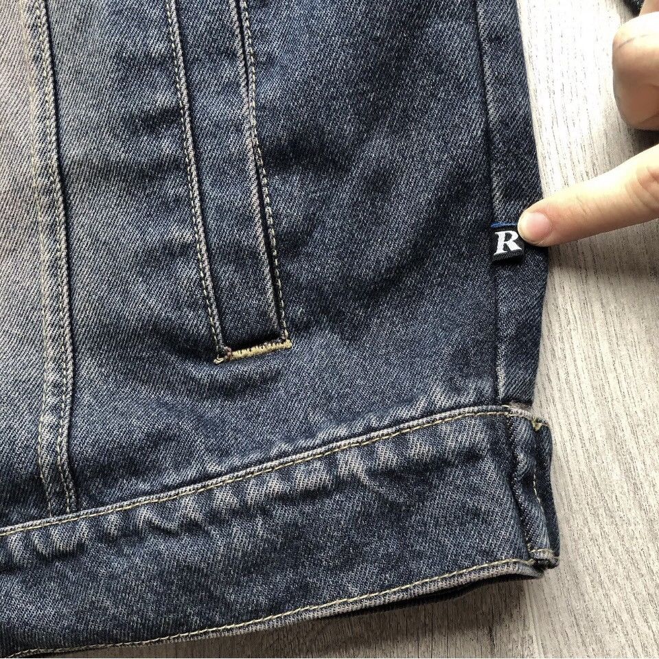 Other Raw Blue Jeans Vintage Embroidered Stonewash Denim Jacket Size US XL / EU 56 / 4 - 9 Thumbnail