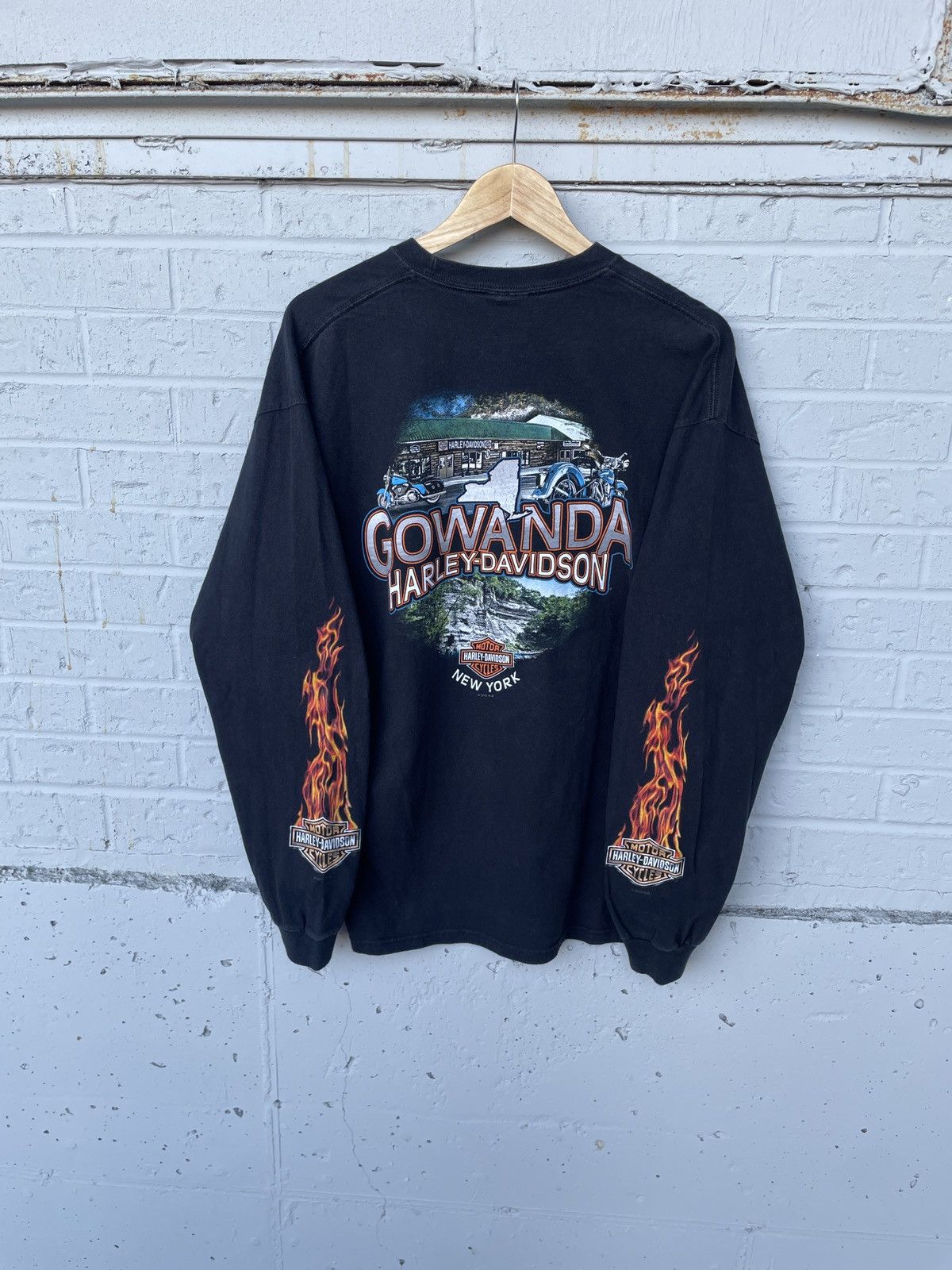 Harley Davidson Harley Davidson Clown Flaming Long Sleeve Size US XL / EU 56 / 4 - 6 Thumbnail