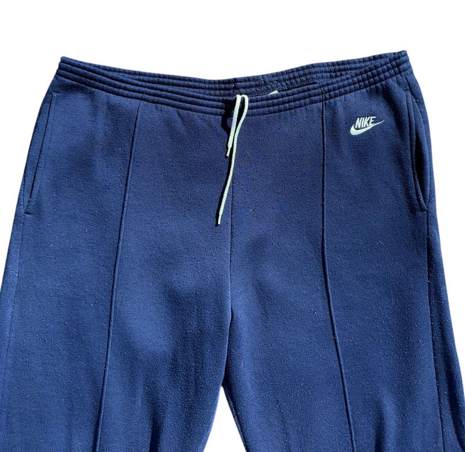 Nike Vintage Nike 80s Navy Blue Baggy Skater Grunge Sweatpants L Size US 34 / EU 50 - 2 Thumbnail