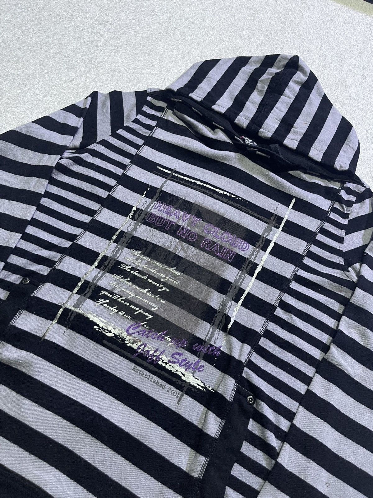 Hysteric Glamour JOYOUS Y2K HOODIE WITH STRIPED PATTERN Size US M / EU 48-50 / 2 - 3 Thumbnail
