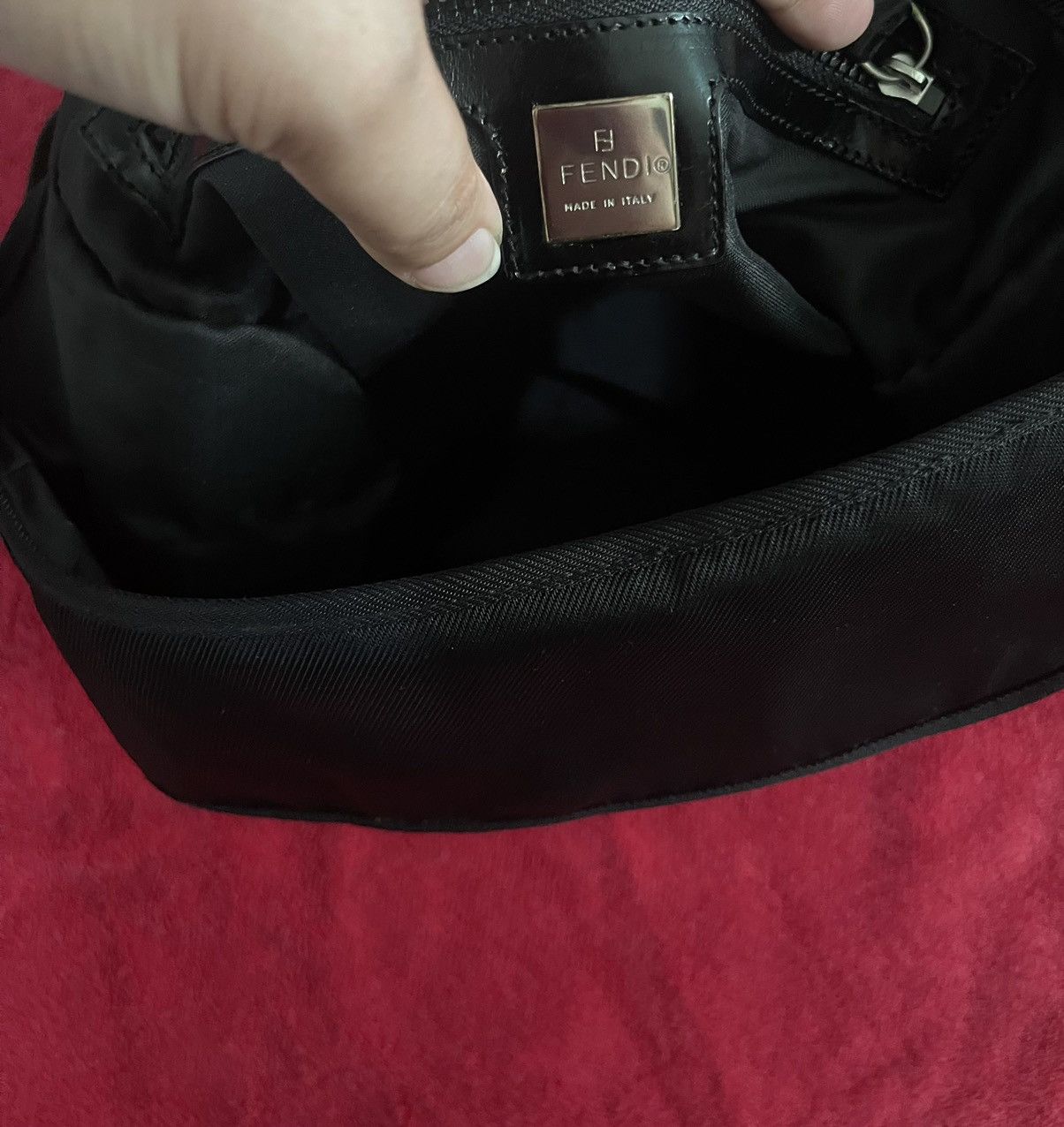 Fendi × Y's for Men Fendi Messenger Flap Bag metal plaque Size ONE SIZE - 19 Thumbnail