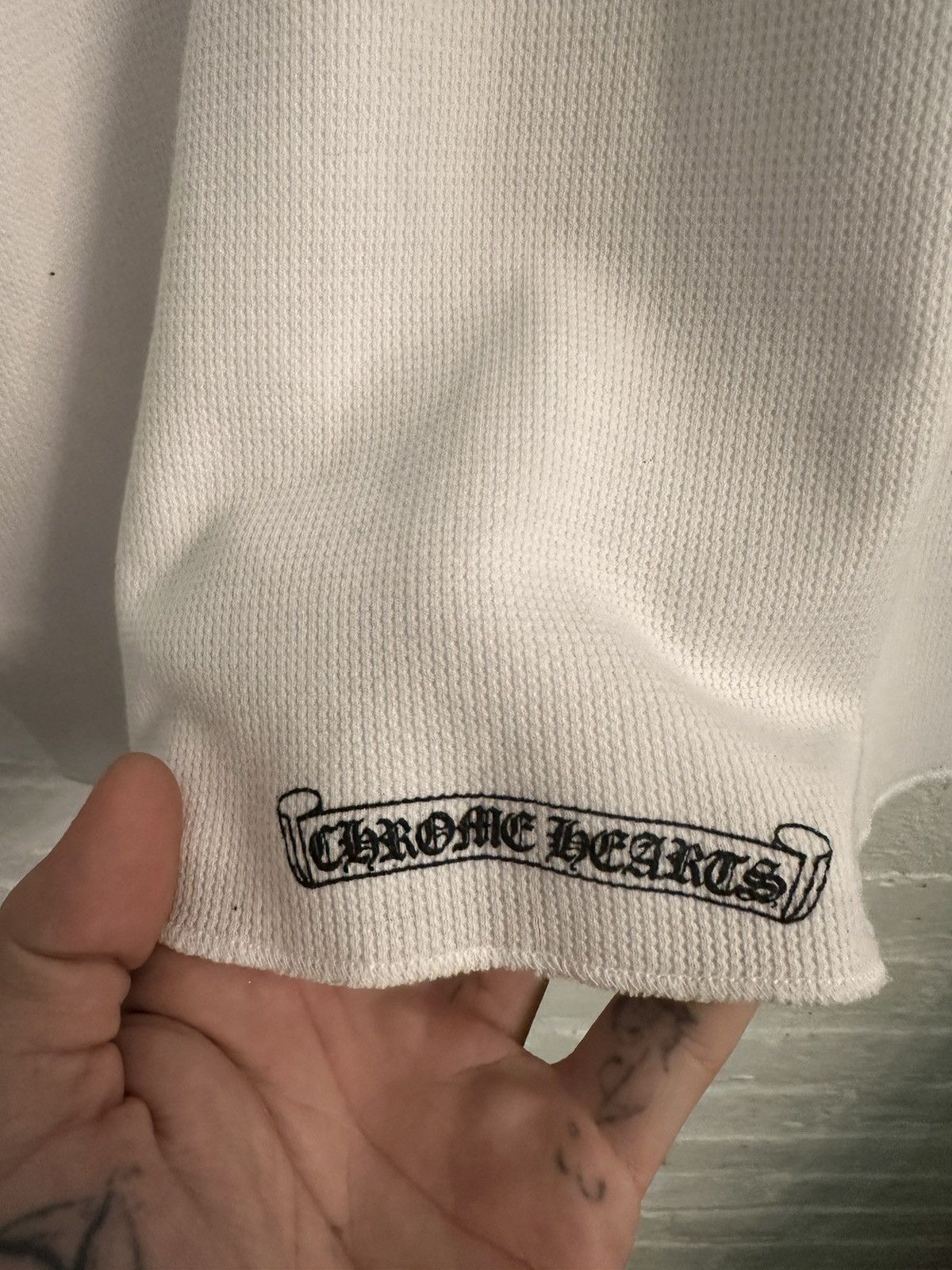 Chrome Hearts Chrome Hearts NEW RARE Leather Patch Rolling Stones Thermal Size US XL / EU 56 / 4 - 7 Thumbnail