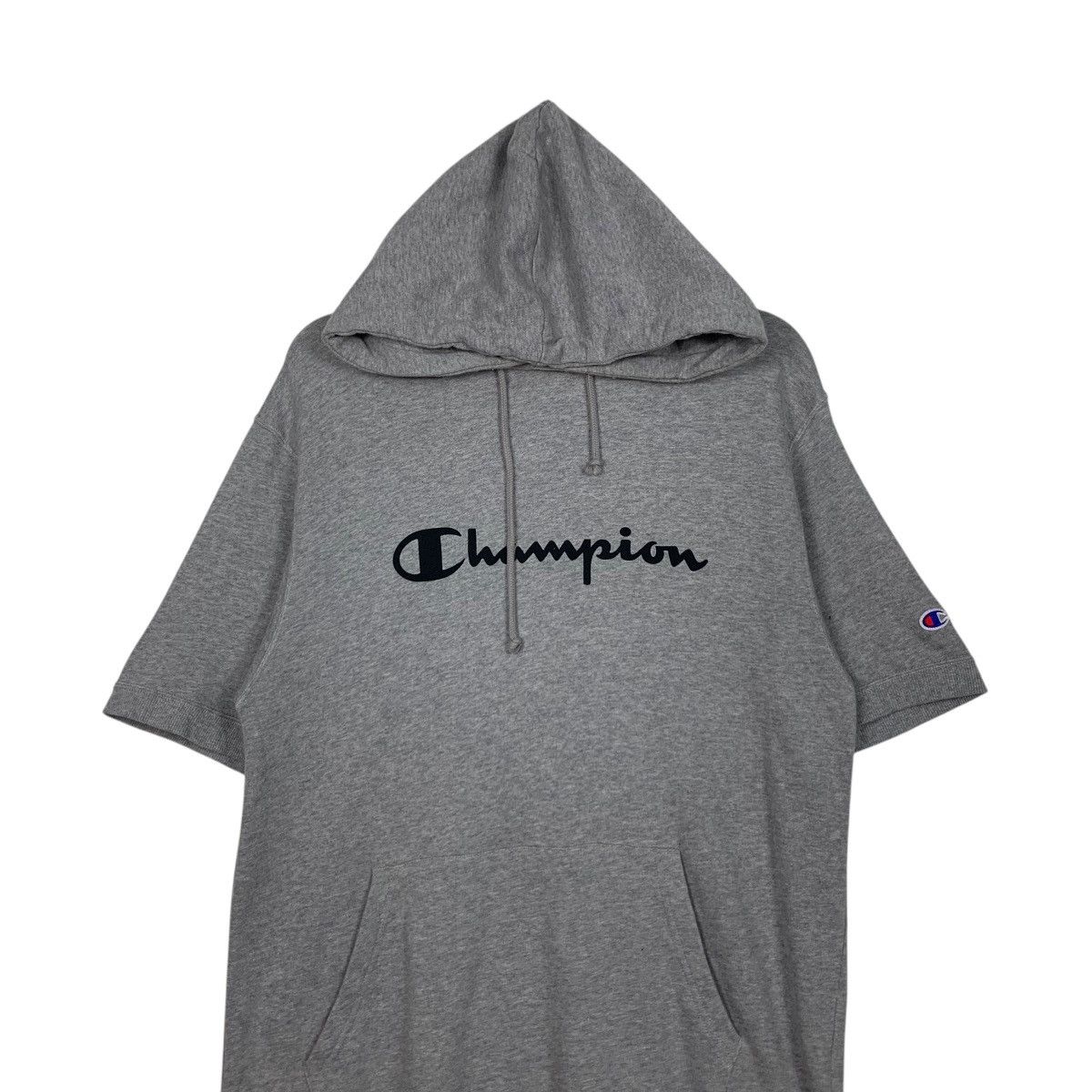 Champion CHAMPION Big Logo Short Sleeve Hoodies Pullover #2014-C87 Size XXL / US 16-18 / IT 52-54 - 2 Thumbnail
