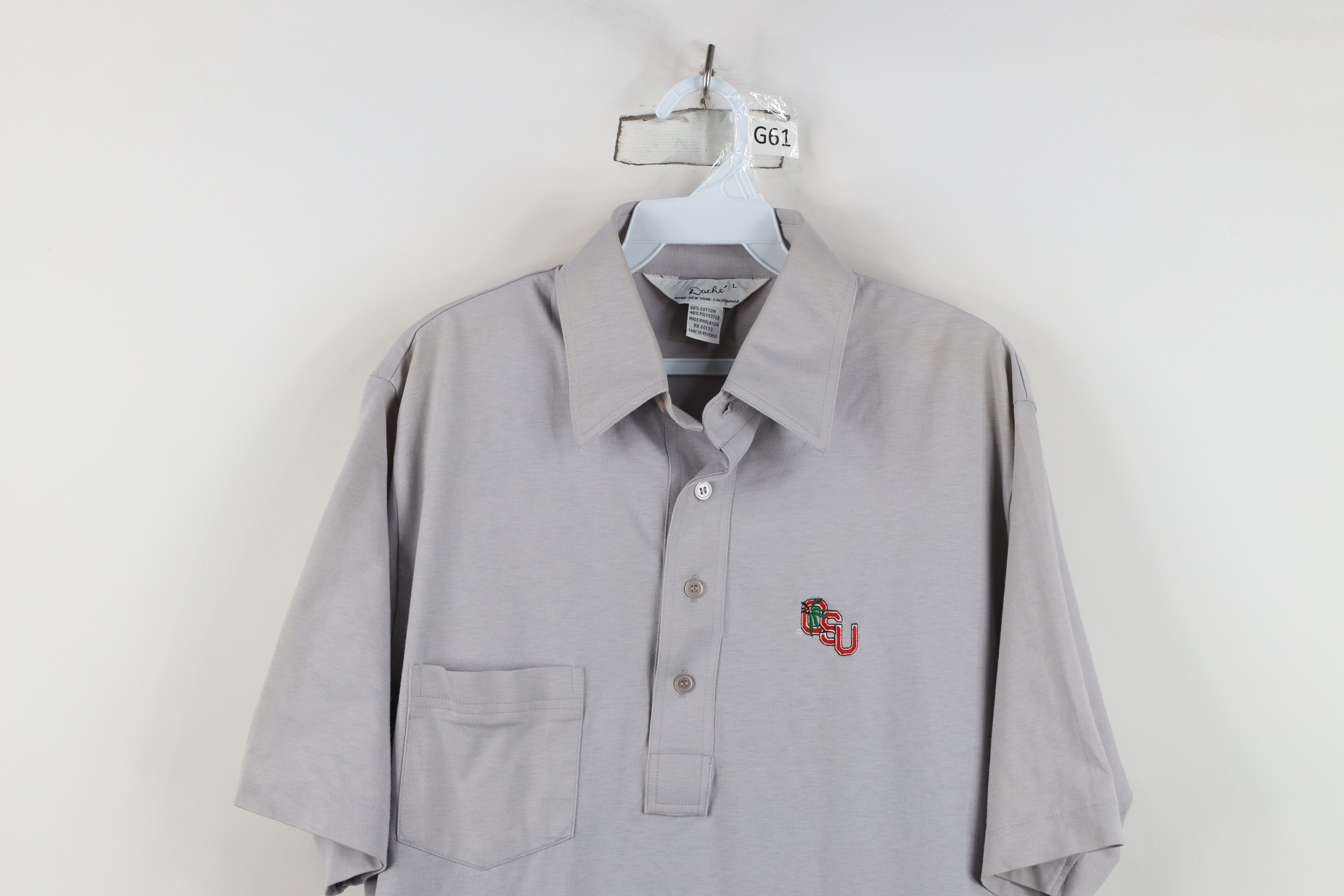 Vintage Vintage 70s 80s Ohio State University Collared Polo Shirt Size US L / EU 52-54 / 3 - 2 Thumbnail