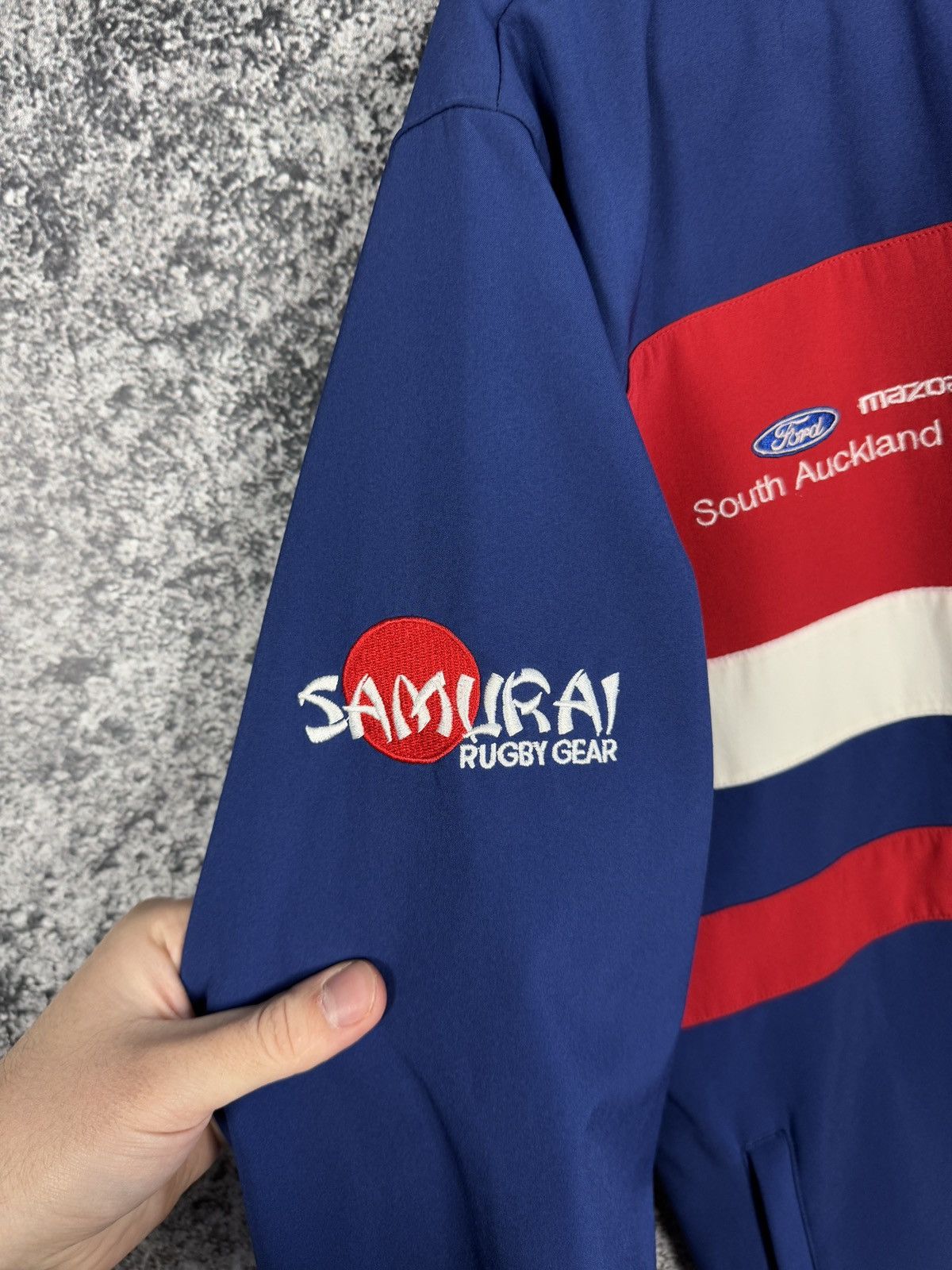 Vintage Samurai Rugby Marist Team Jacket Vintage England Style Sz L Size US L / EU 52-54 / 3 - 6 Thumbnail