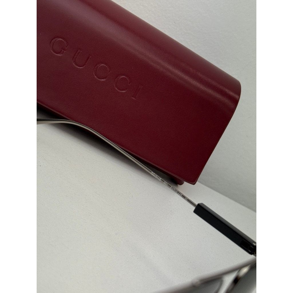 Gucci NEW Gucci GG1311S Ruthenium Aviator Unisex Sunglasses $565 Size ONE SIZE - 6 Thumbnail