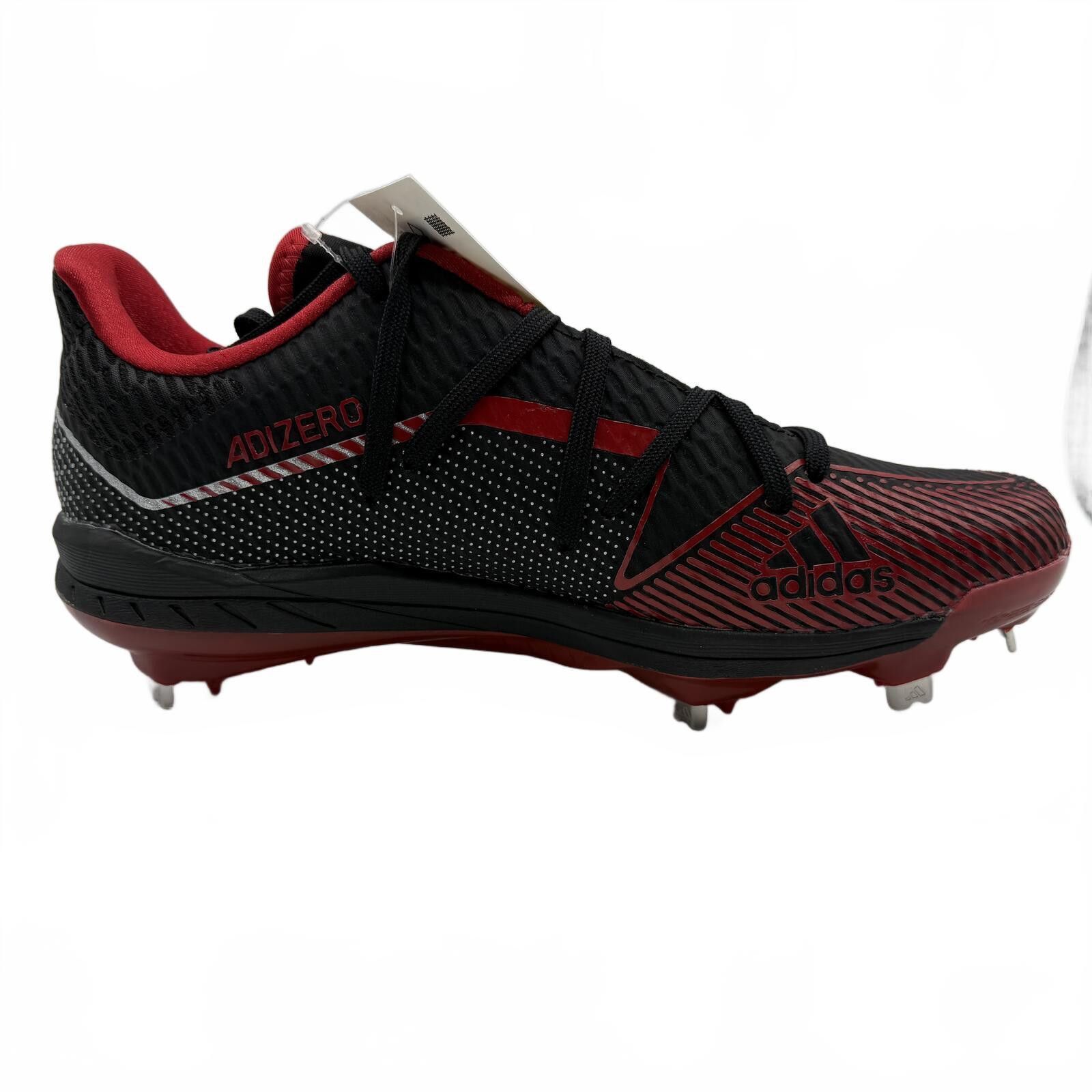Adidas Adidas adizero Afterburner 7 Baseball Cleats Black Red Size ONE SIZE - 8 Thumbnail