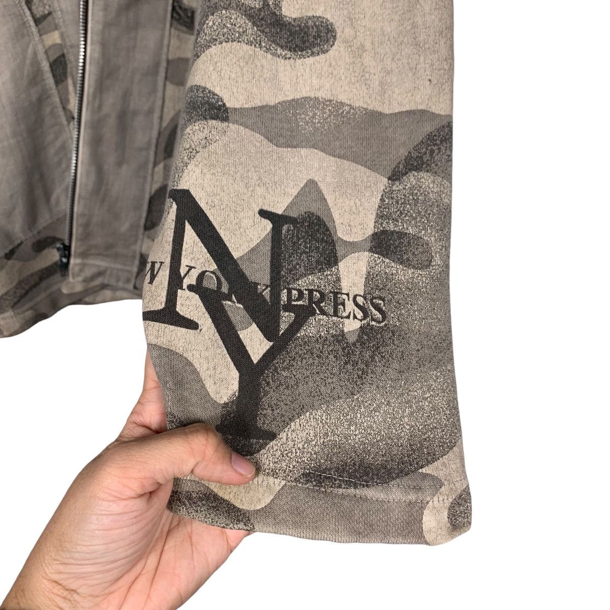 Other NEW YORK PRESS Camo Zipper Hoodie Sweater #2392-C107 Size US XL / EU 56 / 4 - 13 Thumbnail