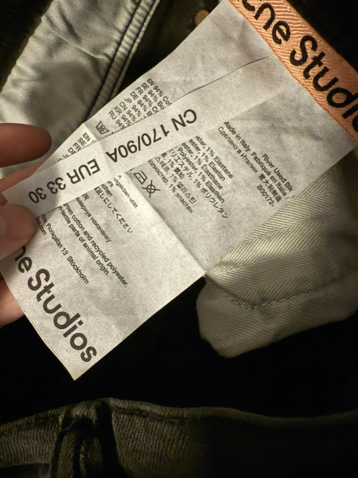 Acne Studios Acne studios river used black 33/30 Size US 33 - 4 Thumbnail