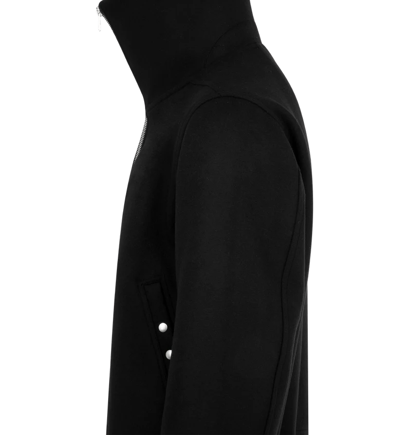 Rick Owens o1h1sh11225 Blixa Dracucollar Bomber Jacket in Black Size US M / EU 48-50 / 2 - 4 Thumbnail