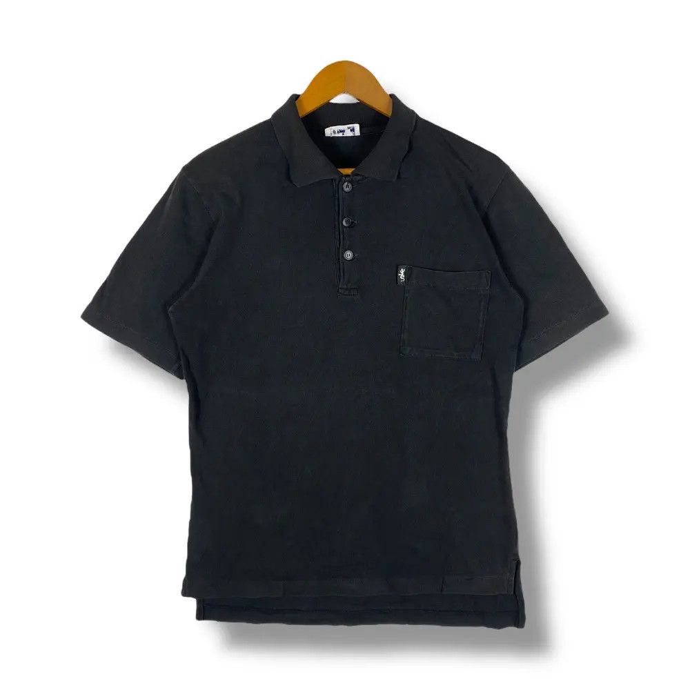 agnes b. AGNES B. Homme Paris Pocket Black Polo Shirt Medium Size Size US M / EU 48-50 / 2 - 1 Thumbnail