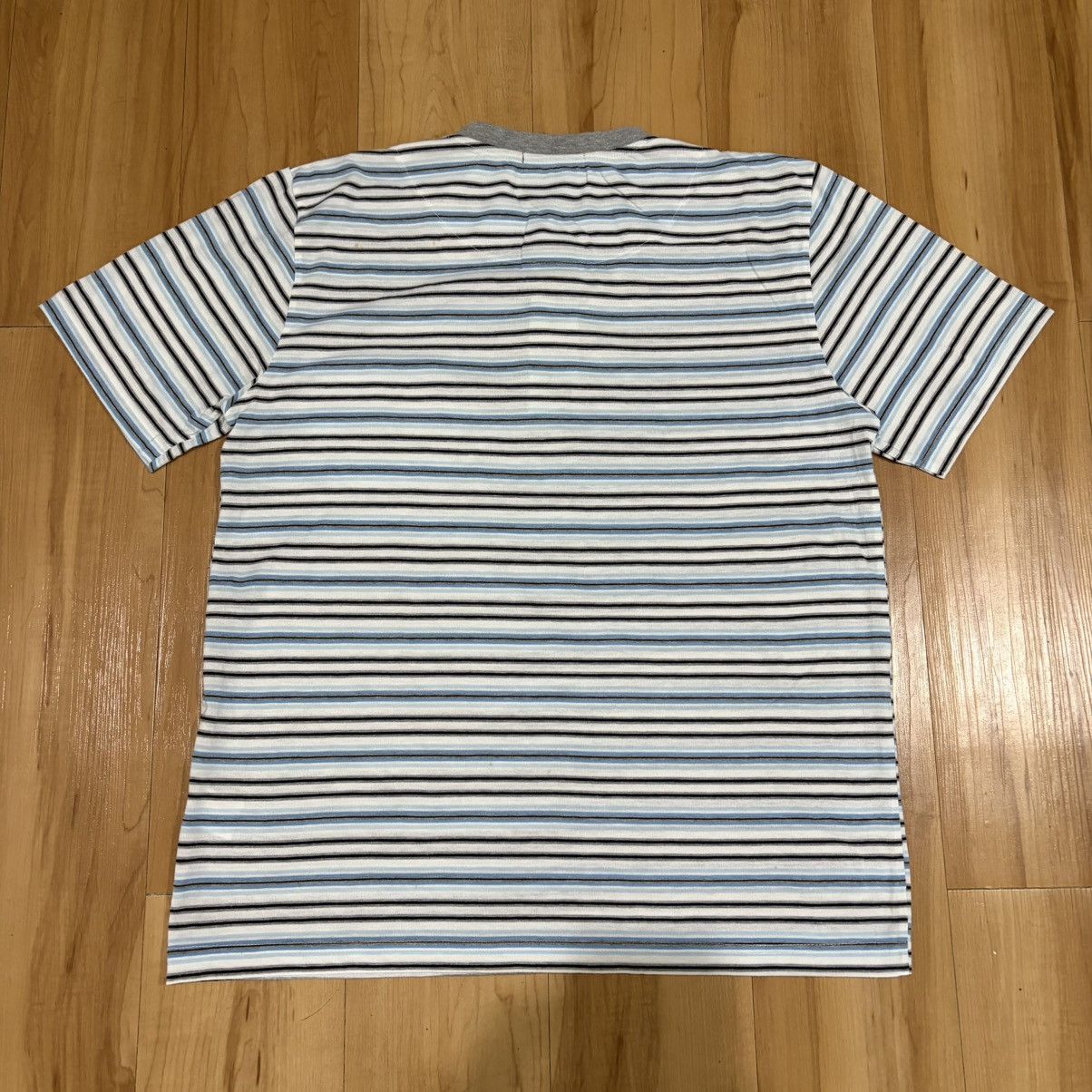 Yohji Yamamoto Sacsny y'saccs stripe pocket polo t-shirt Size US L / EU 52-54 / 3 - 5 Thumbnail
