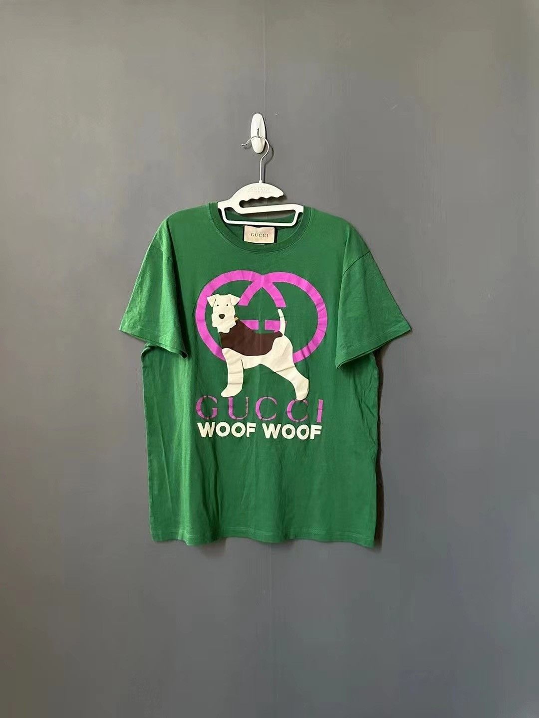 Gucci Gucci Green dog short sleeves 2501-Nextarrow Size US S / EU 44-46 / 1 - 1 Thumbnail
