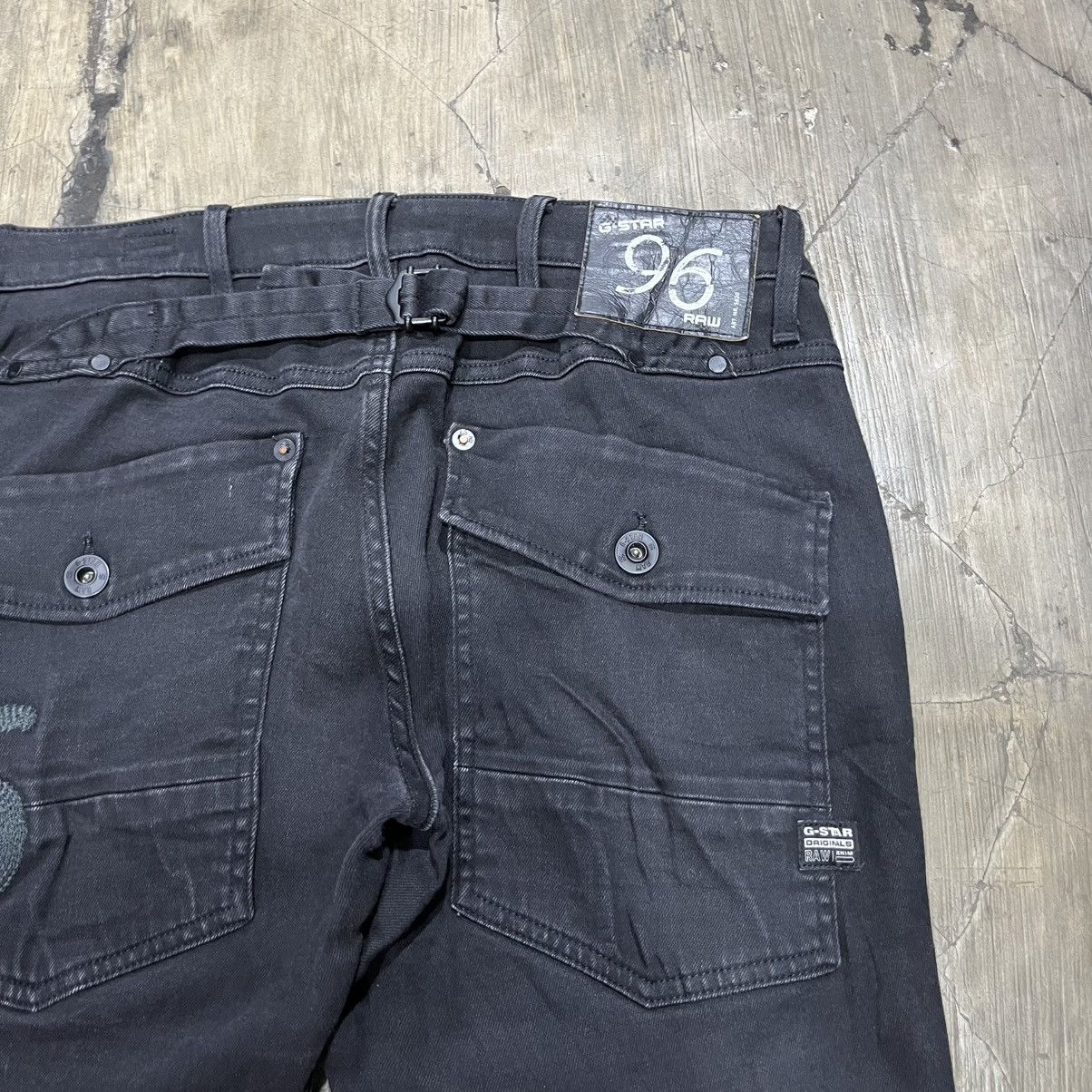 G-Star G-Star RAW GS3301 Black Denim – Rare Early 2000s Era Size US 30 / EU 46 - 12 Thumbnail