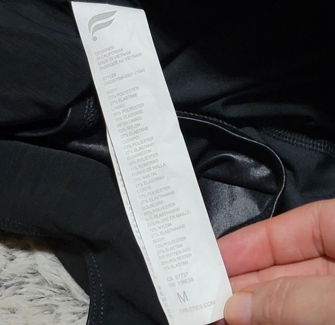 Fabletics FABLETICS Khloé Edit Black Motion365+ Shine Jumpsuit Size 30" / US 8 / IT 44 - 7 Thumbnail