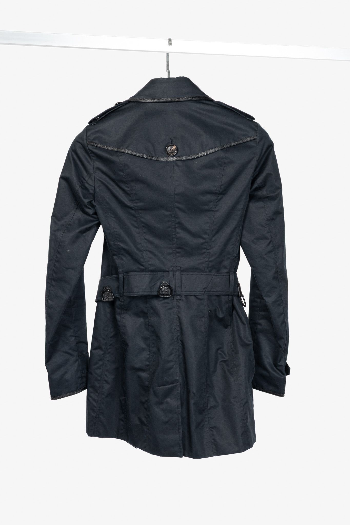 Burberry Burberry Cotton Double-Breasted Belted Trench Coat Size XS / US 0-2 / IT 36-38 - 2 Thumbnail