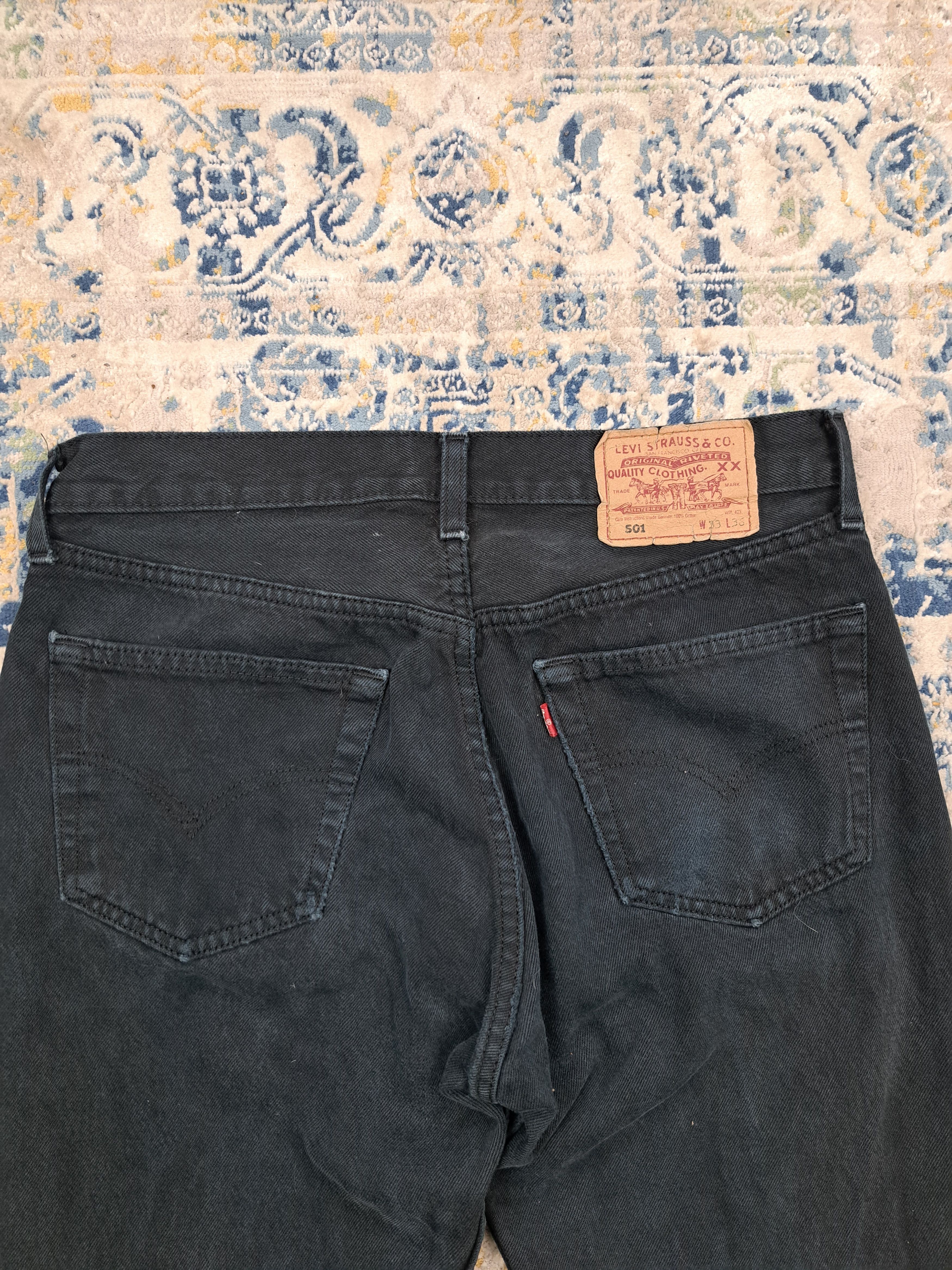 Levi's Vintage 1999 Levis 501 Straight Fit Washed Jeans Denim Pants Size US 34 / EU 50 - 2 Thumbnail