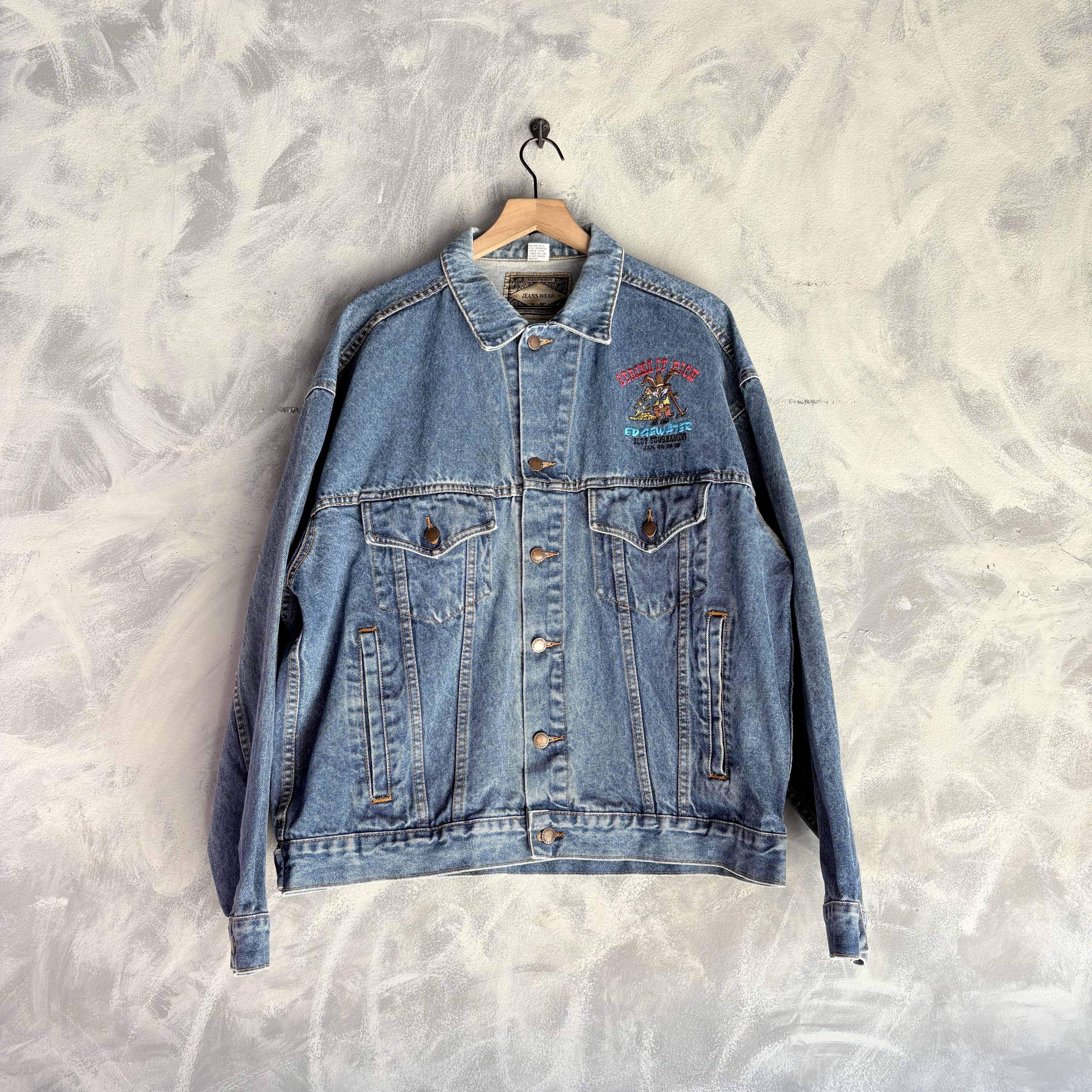 Other Haleman Jeans Wear Denim Jacket Men's Size XL Blue Size US XL / EU 56 / 4 - 1 Thumbnail