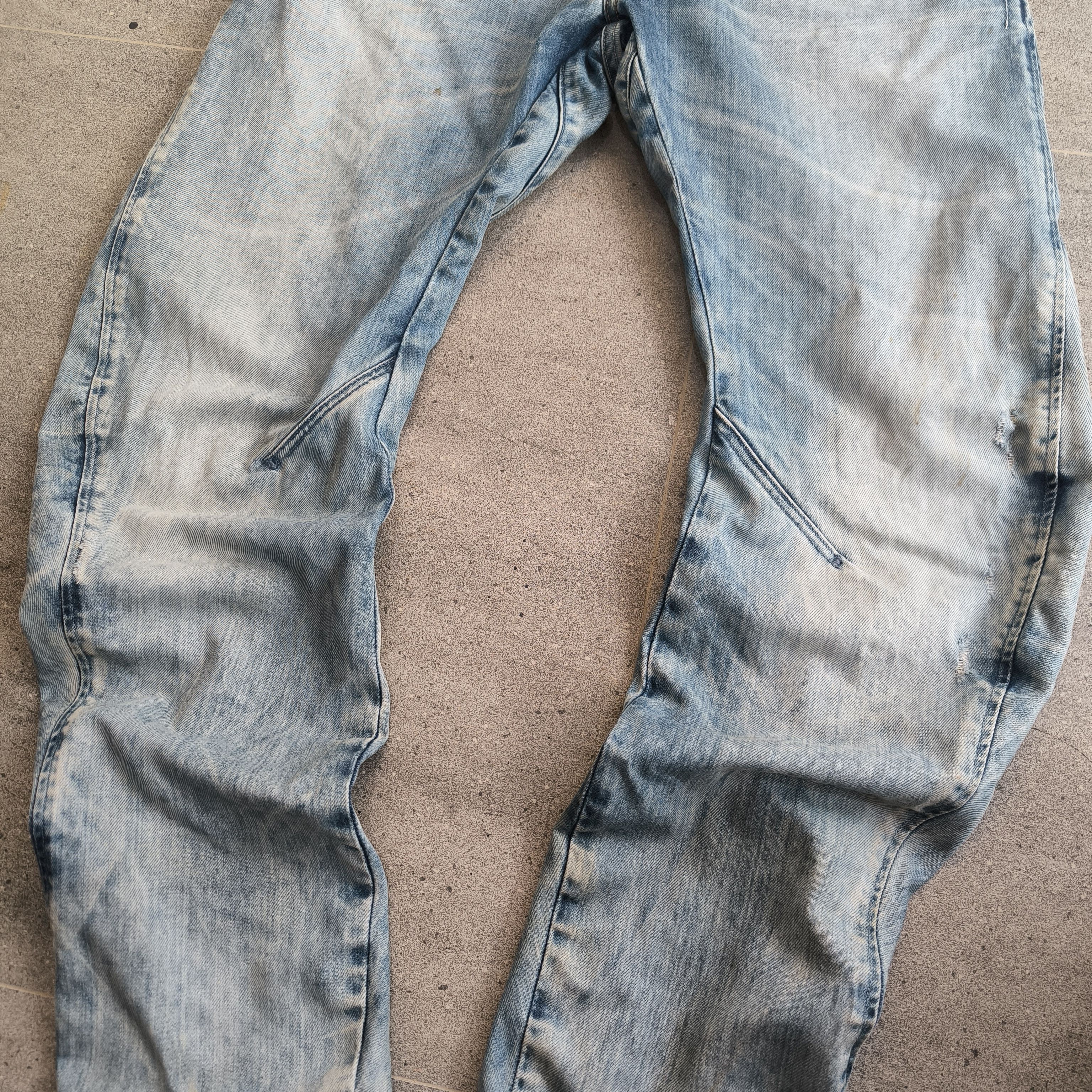 G-Star G-Star Raw 3301 Arc 3D Loose Fit Washed Denim Jeans Size US 32 / EU 48 - 2 Thumbnail