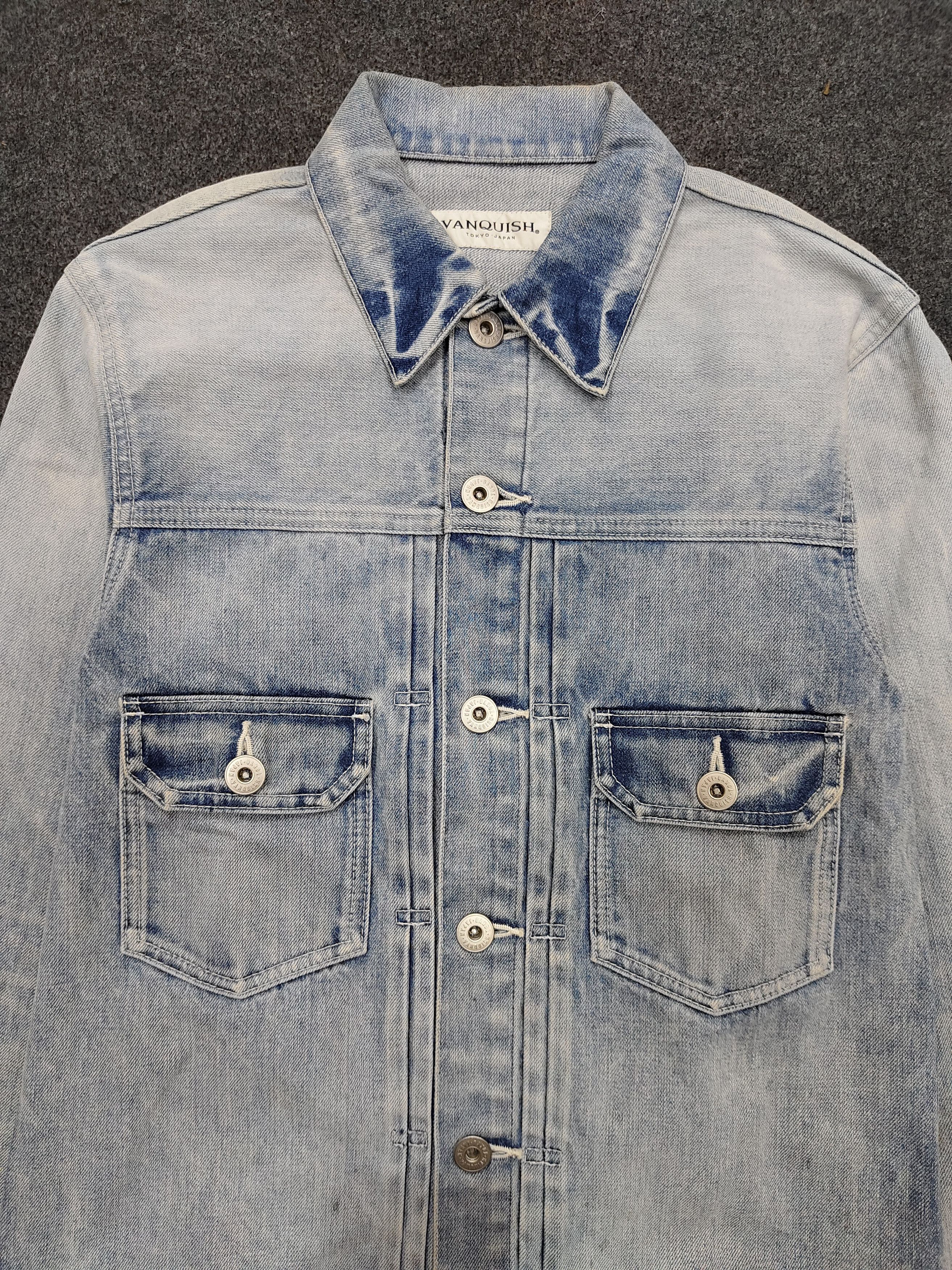 Vanquish Vanquish- Washed Type 2 Worker Denim Jacket Size US S / EU 44-46 / 1 - 2 Thumbnail