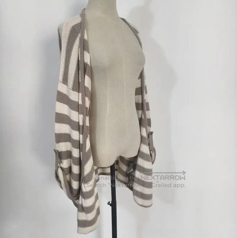 Burberry Burberry Striped Cotton Blend Cardigan. Size M / US 6-8 / IT 42-44 - 3 Thumbnail