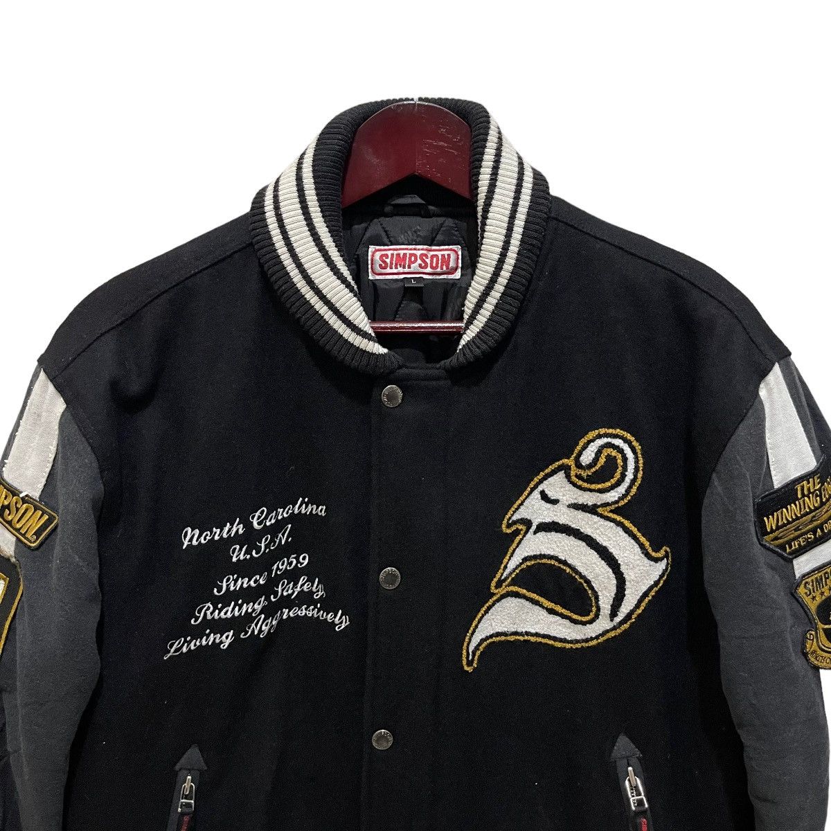 YELLOW CORN SIMPSON Motorcycle Winning Edge Racing Jacket Size US L / EU 52-54 / 3 - 3 Thumbnail