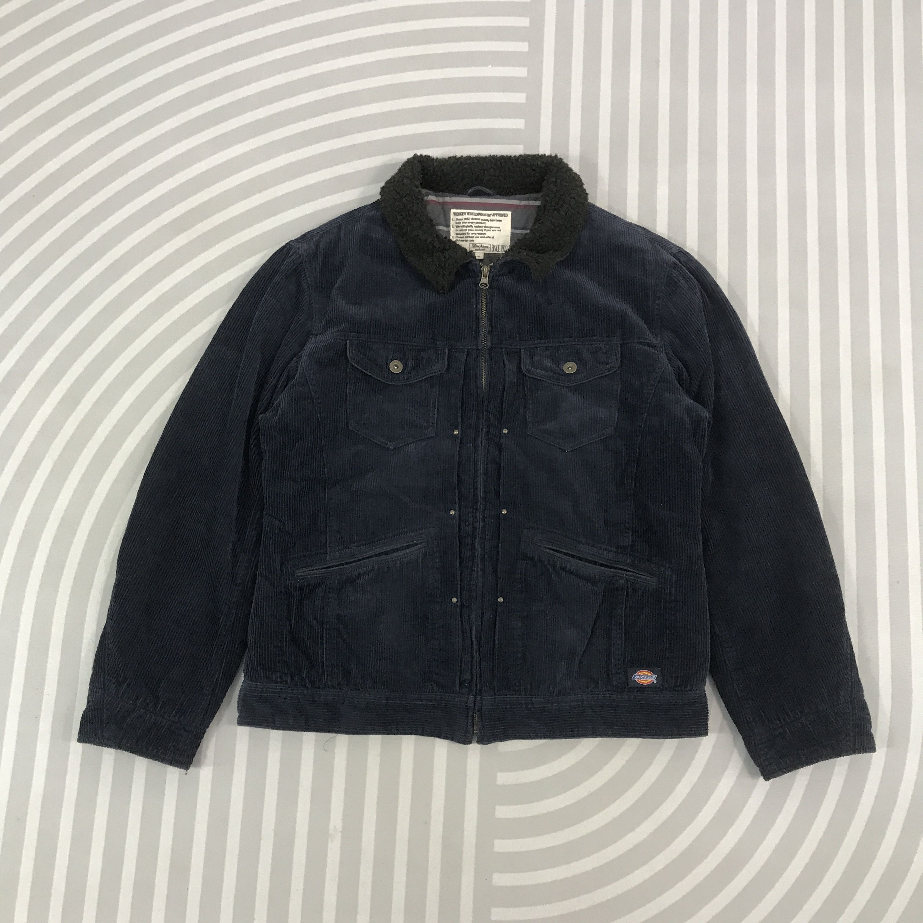 Vintage Dickies corduroy Worker Navy Jacket
