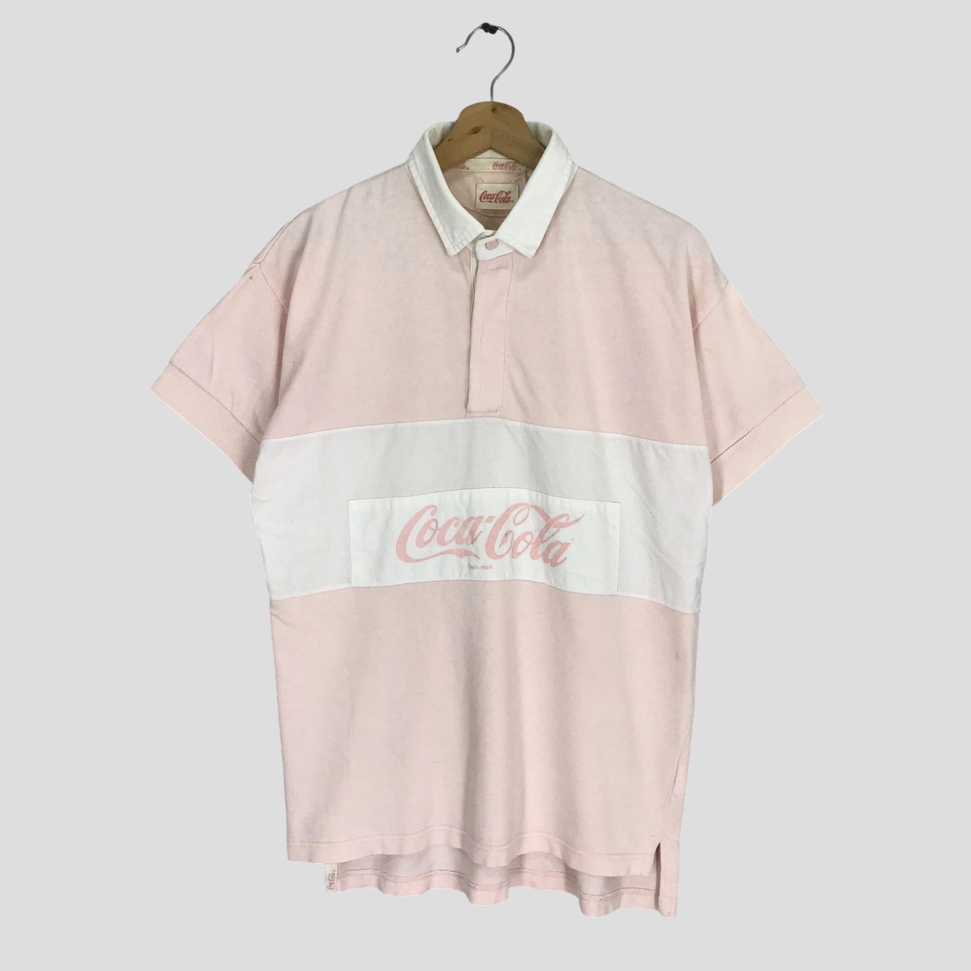 Coca Cola × Vintage Vintage 90s Coca Cola Polo Rugby Shirt Size US M / EU 48-50 / 2 - 1 Thumbnail