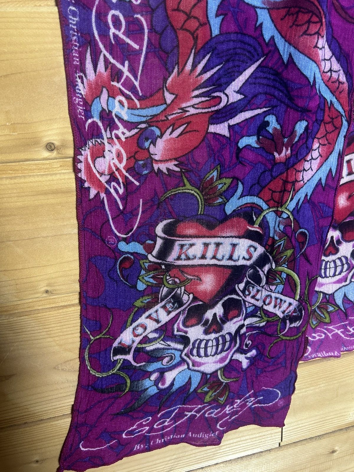 Ed Hardy Ed Hardy graphics scarf Size ONE SIZE - 3 Thumbnail