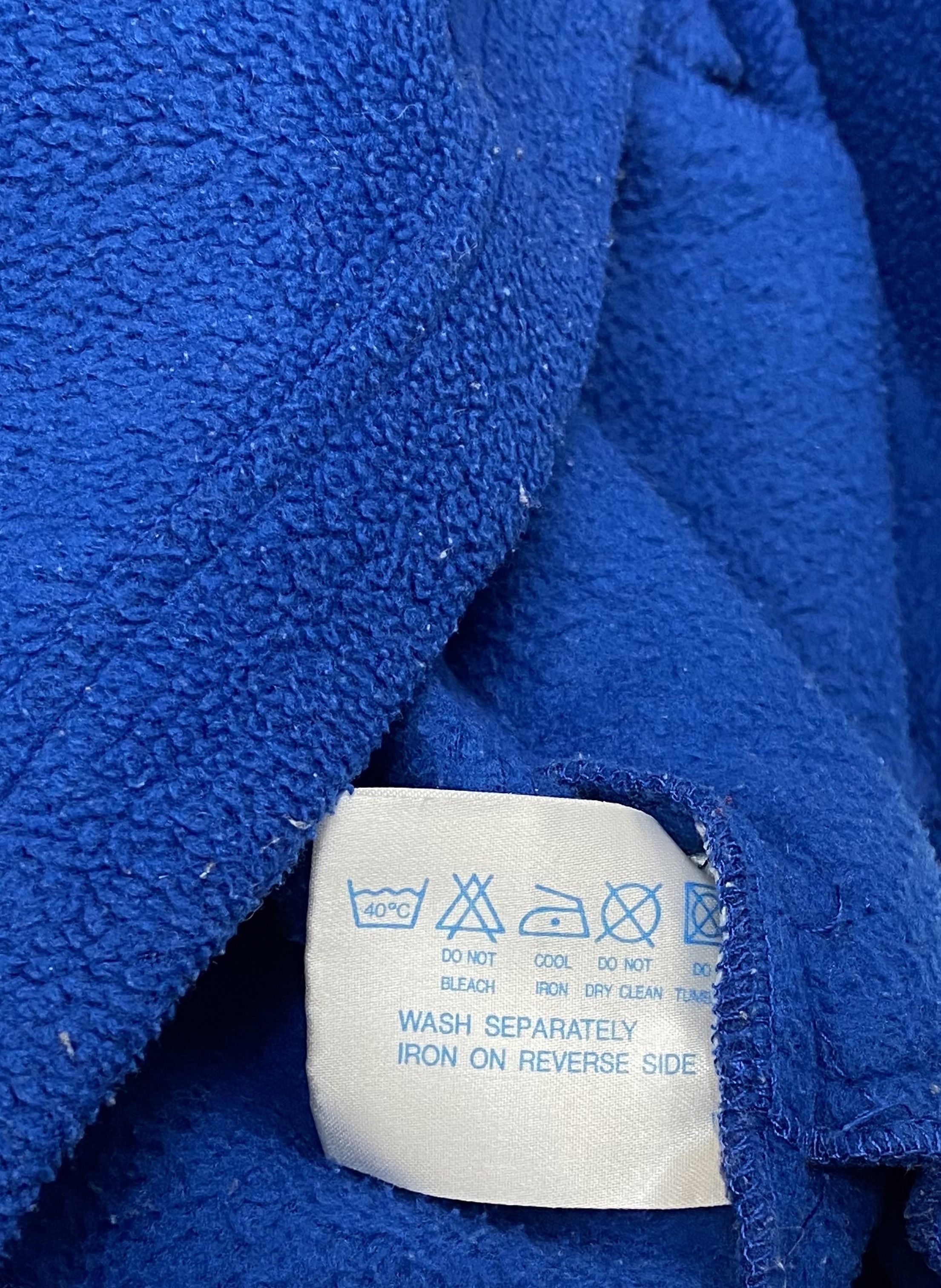 Umbro 90s Vintage UMBRO Sea Blue 1.3 Fleece M528 Size US XXL / EU 58 / 5 - 8 Thumbnail