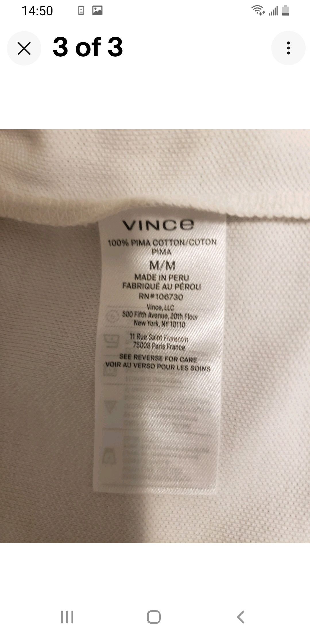 Vince Vince t-shirt Size US M / EU 48-50 / 2 - 2 Thumbnail