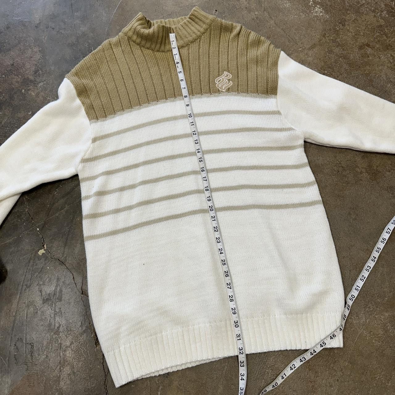 Rocawear Y2K Rocawear Baggy Sweater White and Brown XL Size US XL / EU 56 / 4 - 6 Thumbnail