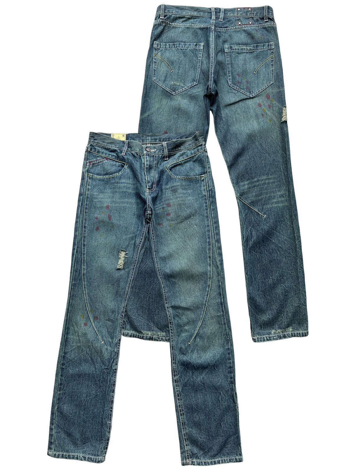 Japanese Brand Jungle Storm Japan Straight Cut Denim Jeans Size US 32 / EU 48 - 1 Thumbnail