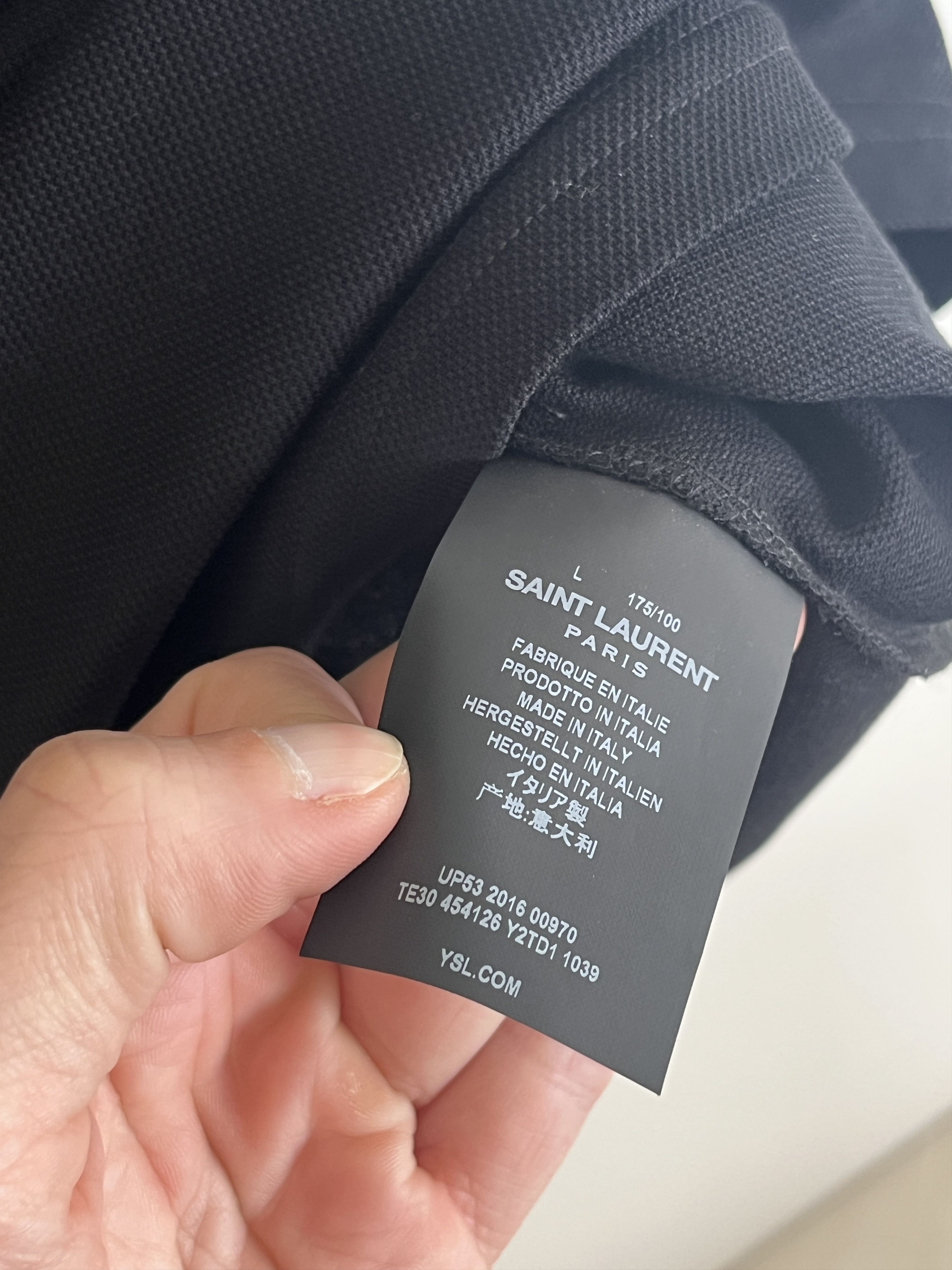 Saint Laurent Paris SS16 Sweet Dreams Polo BNWT Size US L / EU 52-54 / 3 - 5 Thumbnail