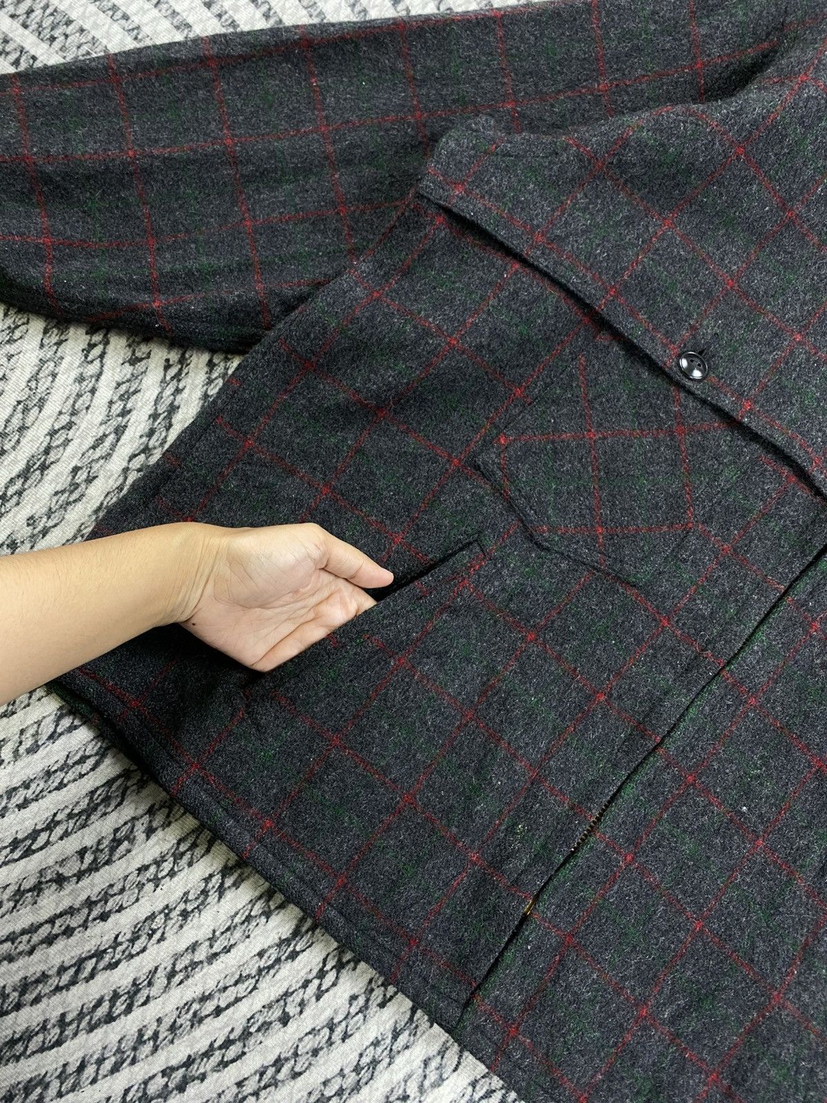 Johnson Woolen Mills Vtg 70s Johnson Woolen Mills Wool Zipper Jacket Size US XL / EU 56 / 4 - 7 Thumbnail