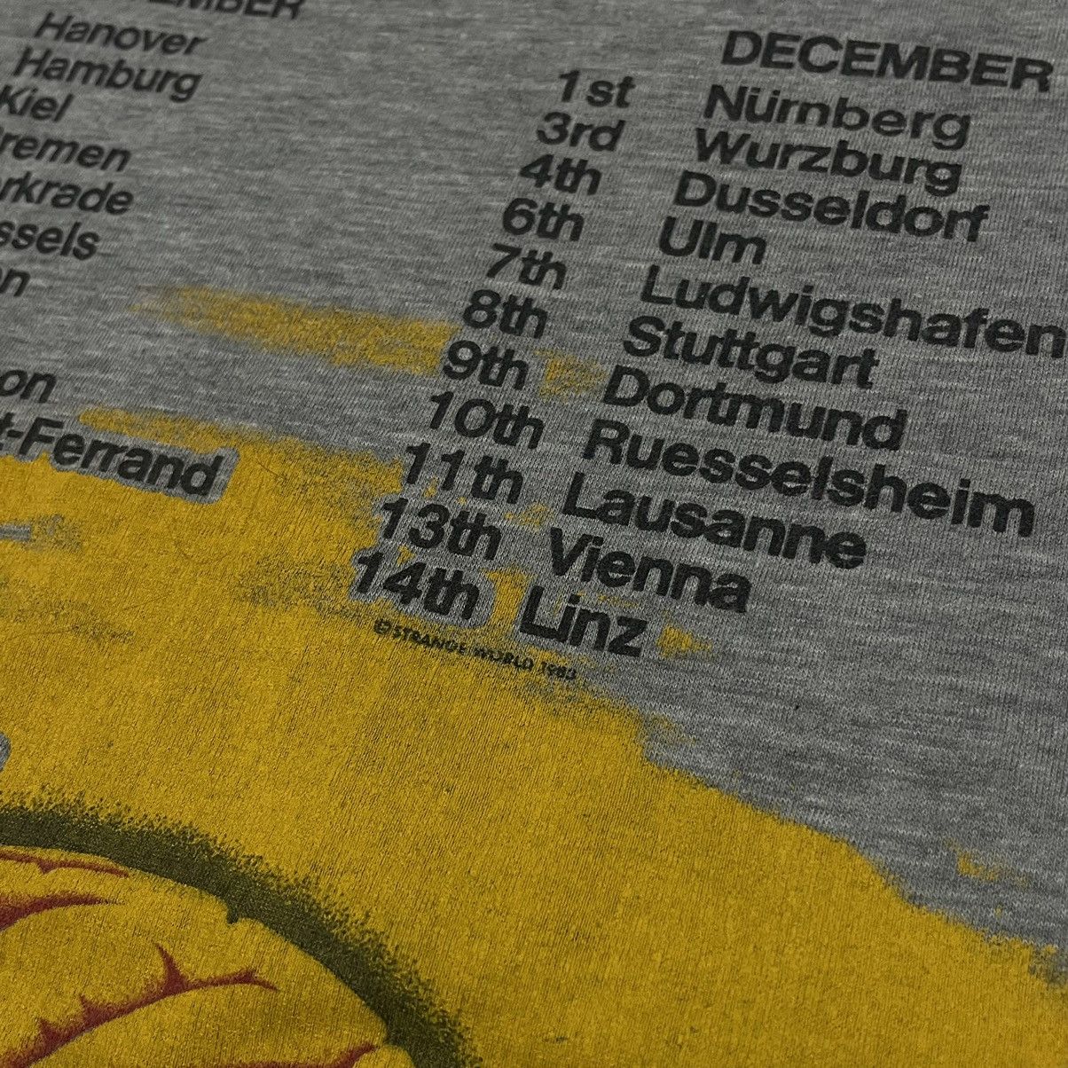 Band Tees × Vintage Vintage iron maiden world tour 1983 t-shirt Size US L / EU 52-54 / 3 - 9 Thumbnail