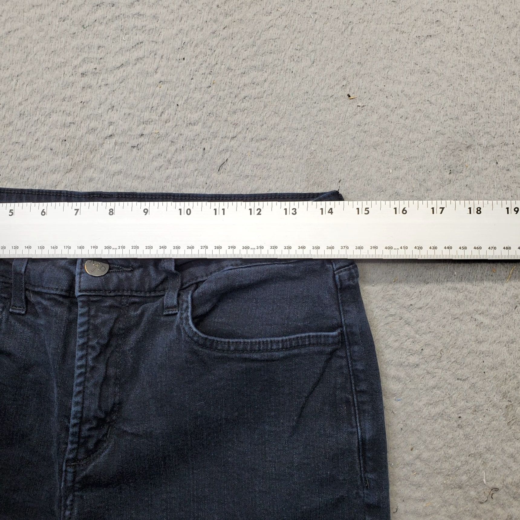 NYDJ NYDJ Marilyn Straight Jeans Womens 8 Blue Denim Double Stitch 5-Pocket Design Size 30" / US 8 / IT 44 - 6 Thumbnail