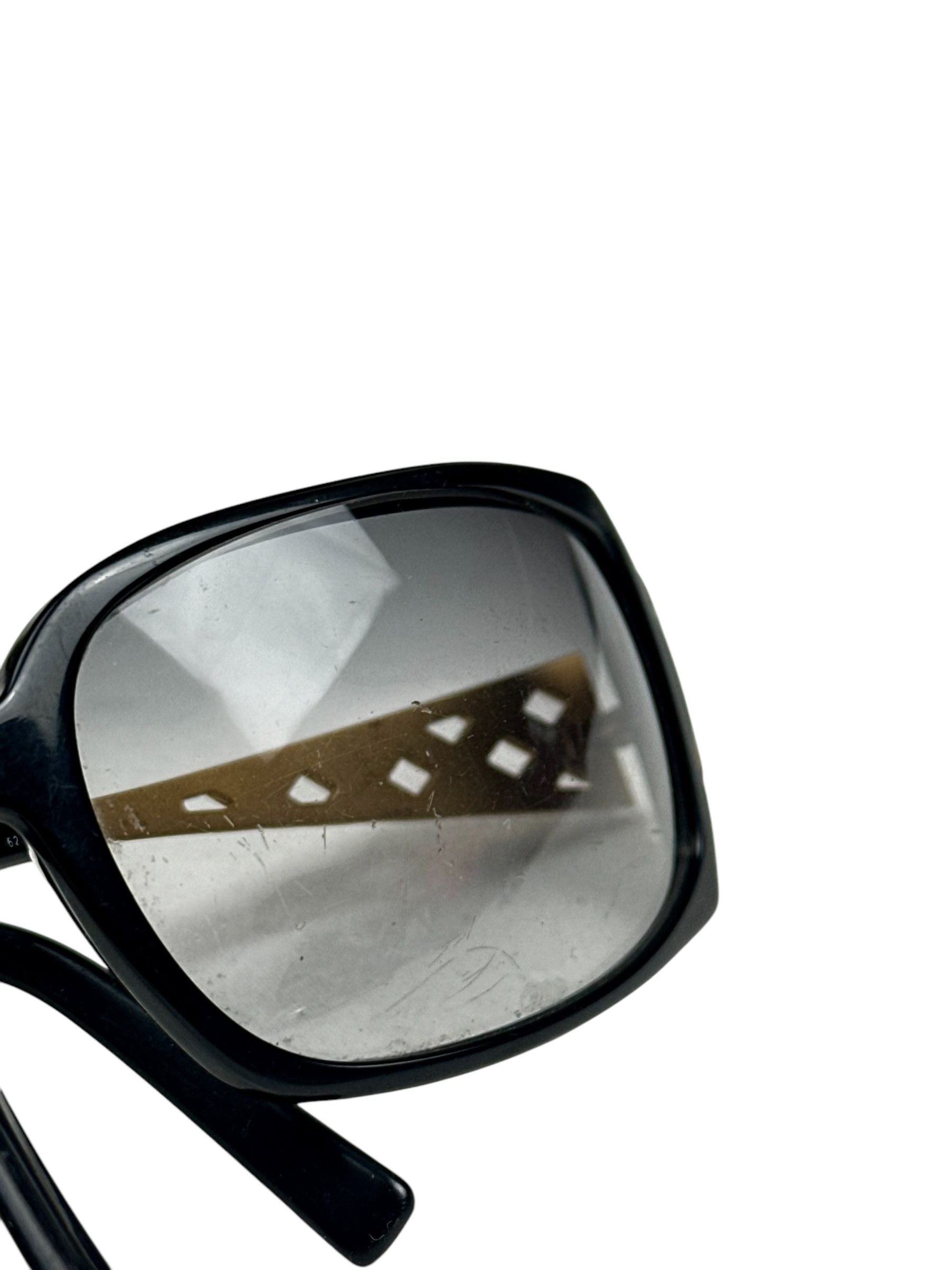 Salvatore Ferragamo Salvatore Ferragamo Swarovski Weaving Frame Sunglasses Size ONE SIZE - 8 Thumbnail