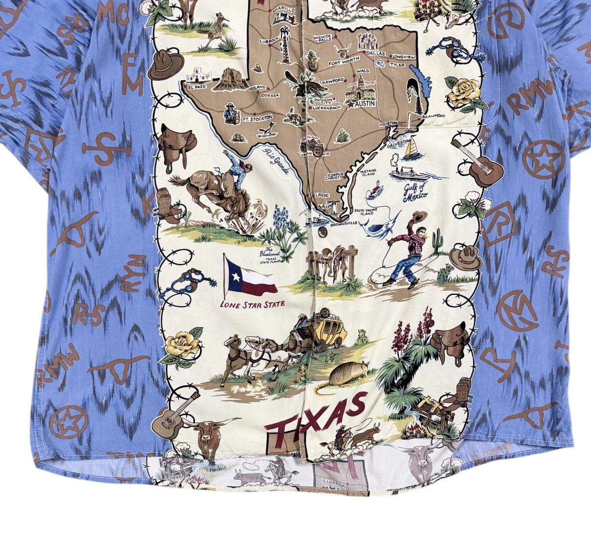 Reyn Spooner Vtg🔥Reyn Spooner Camp Collar Texas Map Hawaii Shirt Size US XXL / EU 58 / 5 - 4 Thumbnail