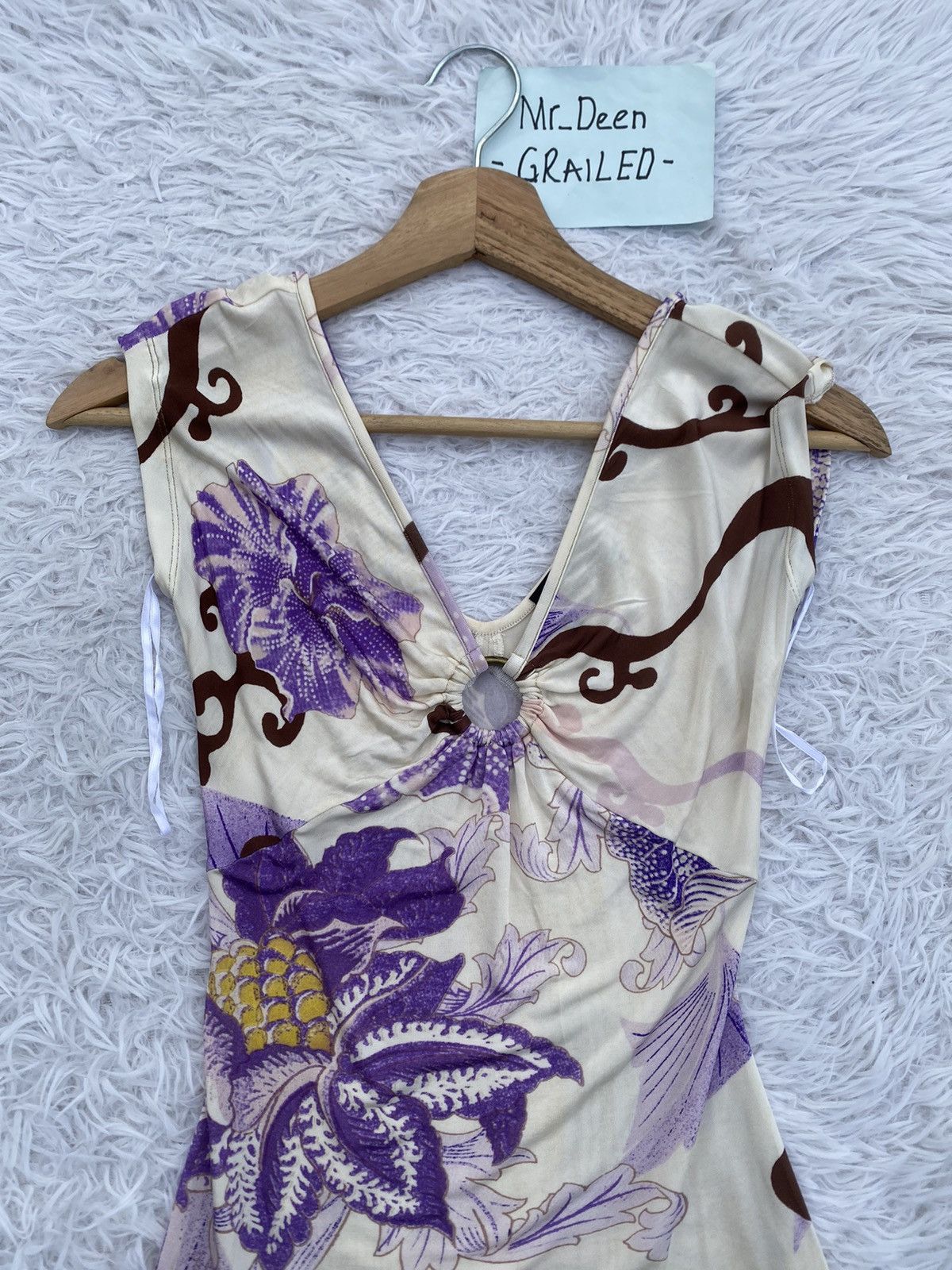 Just Cavalli Rare Just Cavalli Floral Sleeveless Top Size XS / US 0-2 / IT 36-38 - 6 Thumbnail