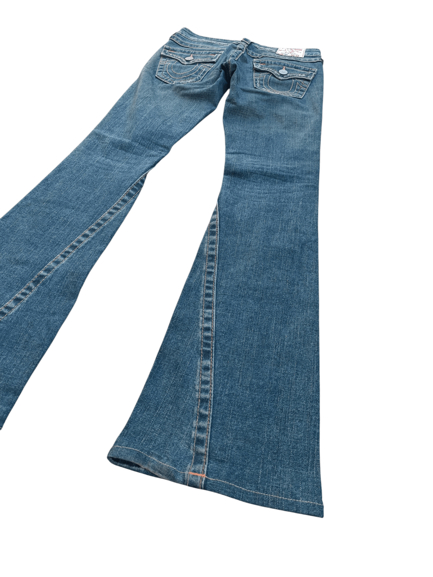 American Apparel × True Religion VINTAGE FLARED 💥 TRUE RELIGION DISTRESSED JOEY DENIM TR12 Size 27" / US 4 / IT 40 - 6 Thumbnail
