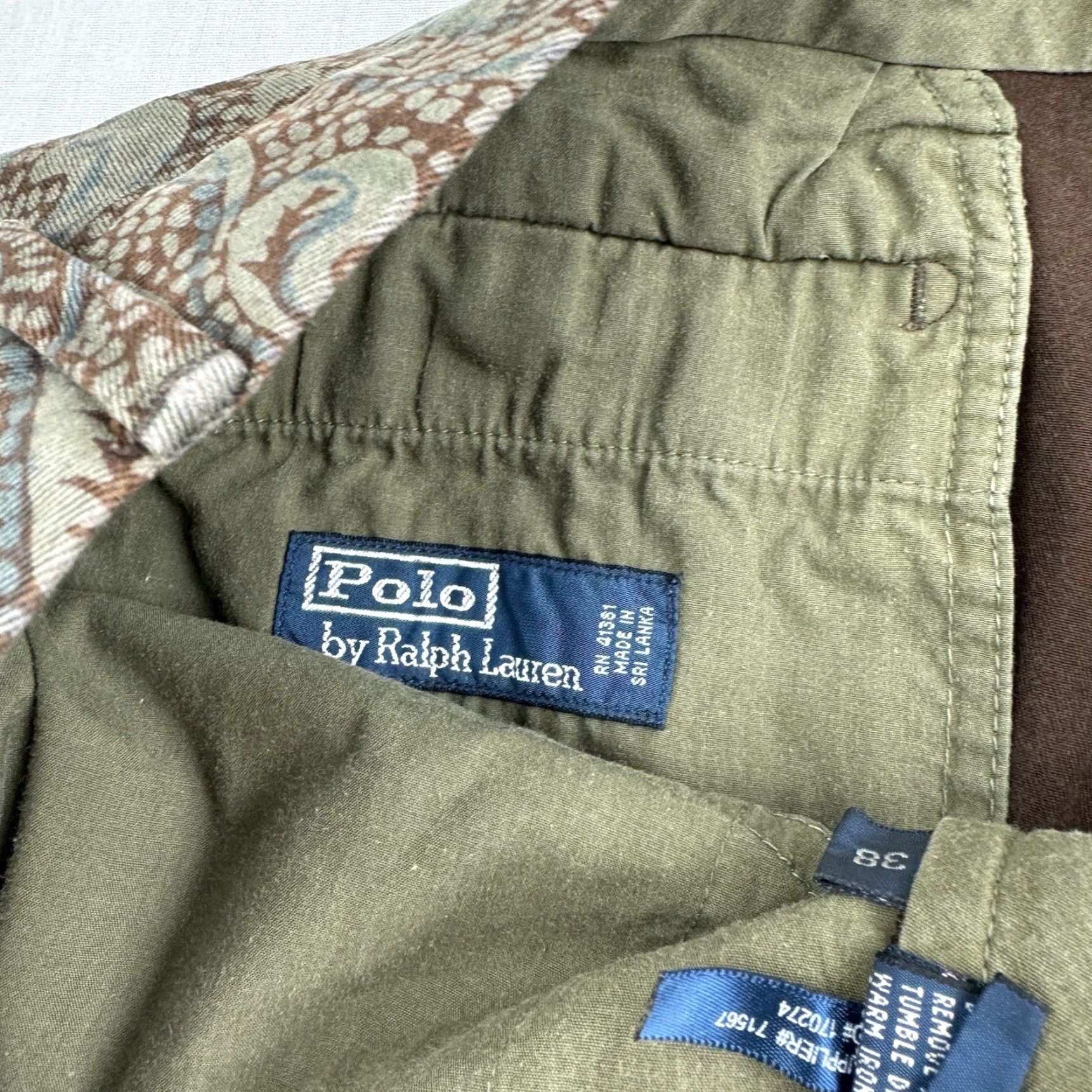 Polo Ralph Lauren VINTAGE Polo Ralph Lauren Shorts Men's Regular Fit 38 Green Chino 90s Preppy Dress Golf Size US M / EU 48-50 / 2 - 3 Thumbnail