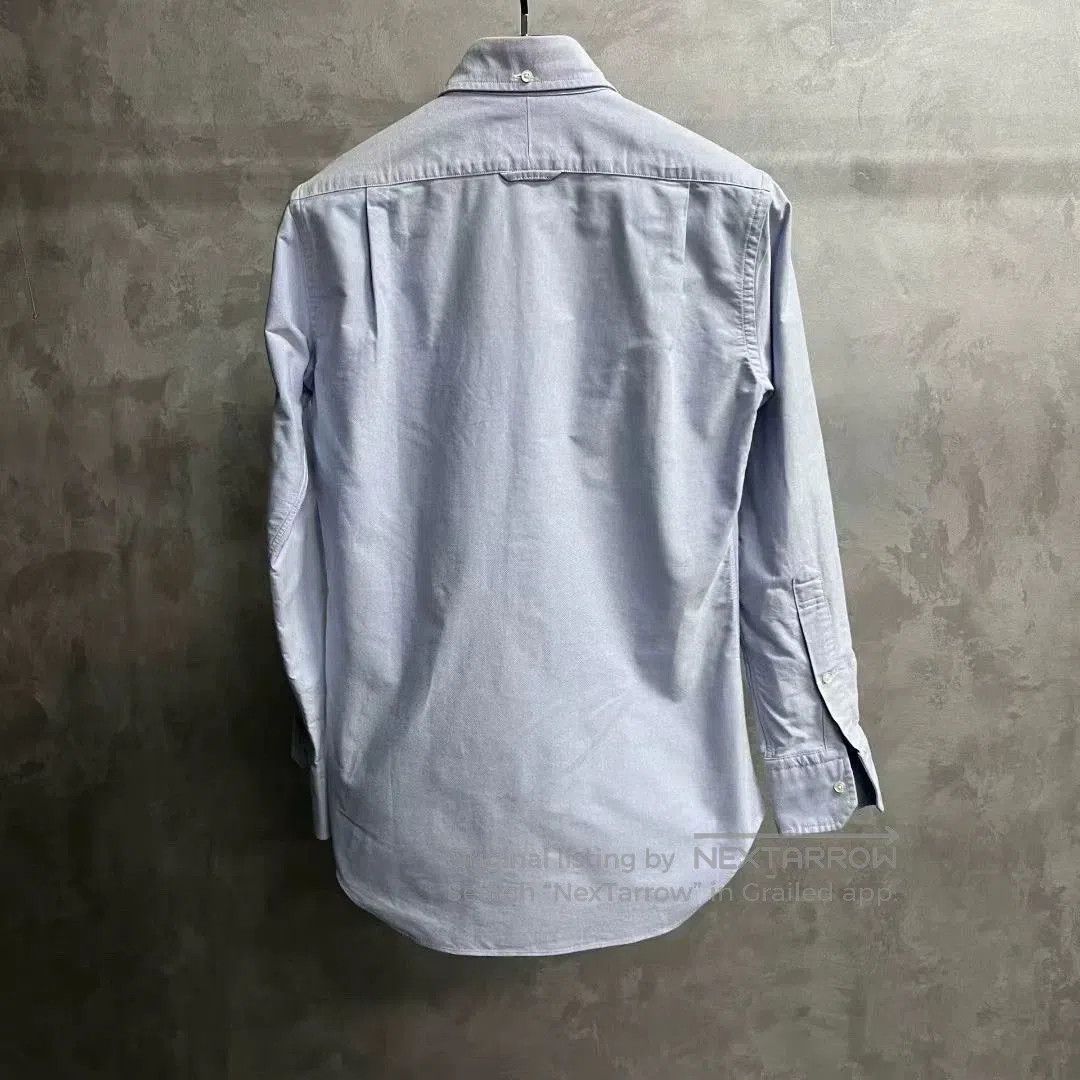 Thom Browne thom browne light blue long sleeve shirt. Size US XXS / EU 40 - 2 Thumbnail
